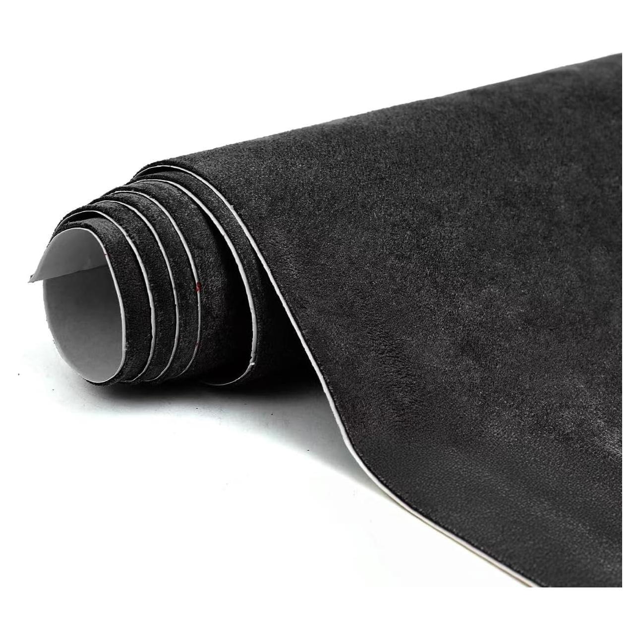 Envoltura de Suede Negro Premium RadiantDecor 43x178 cm