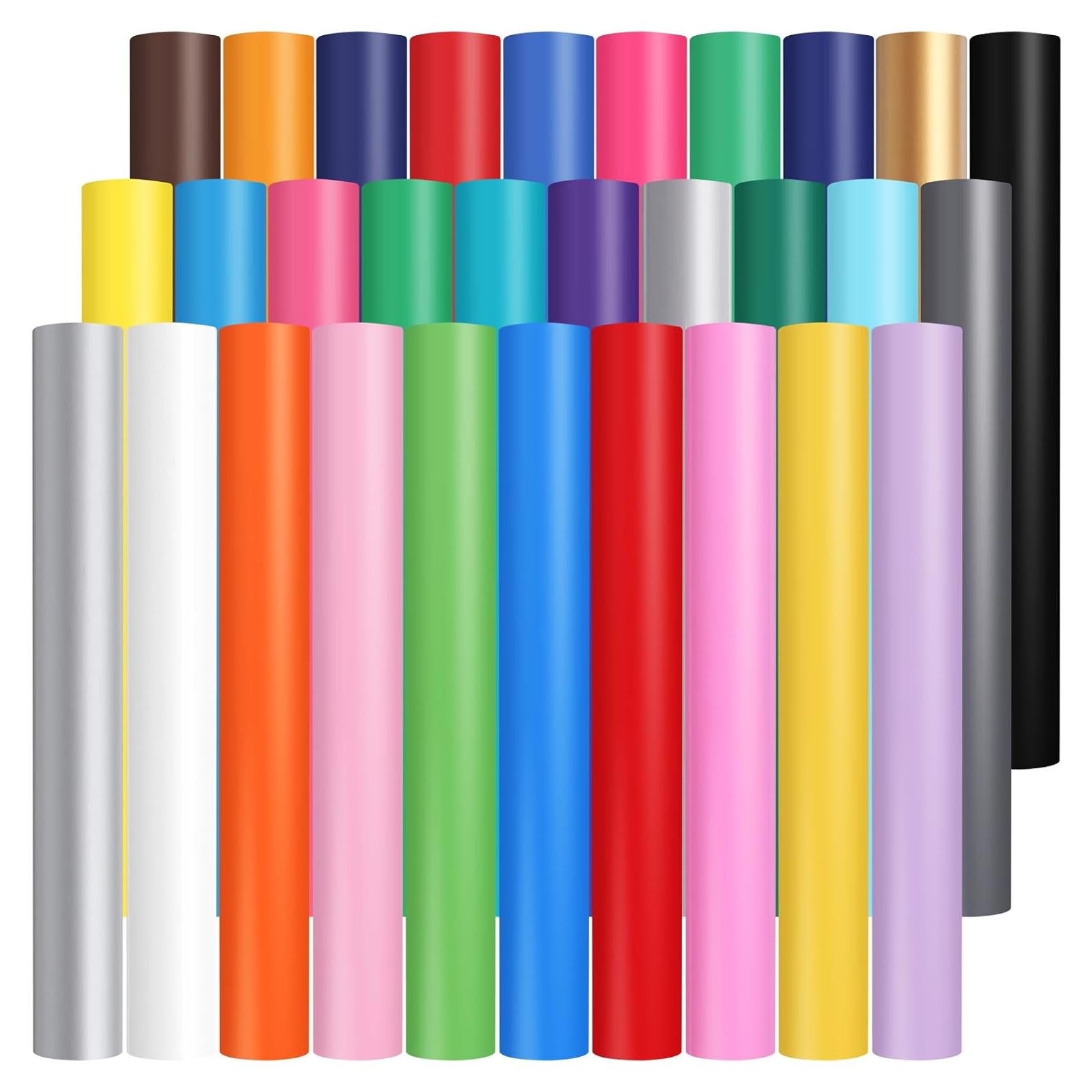 Paquete de 30 Rollos de Vinilo Permanente Honoson 30.48x152.4 cm