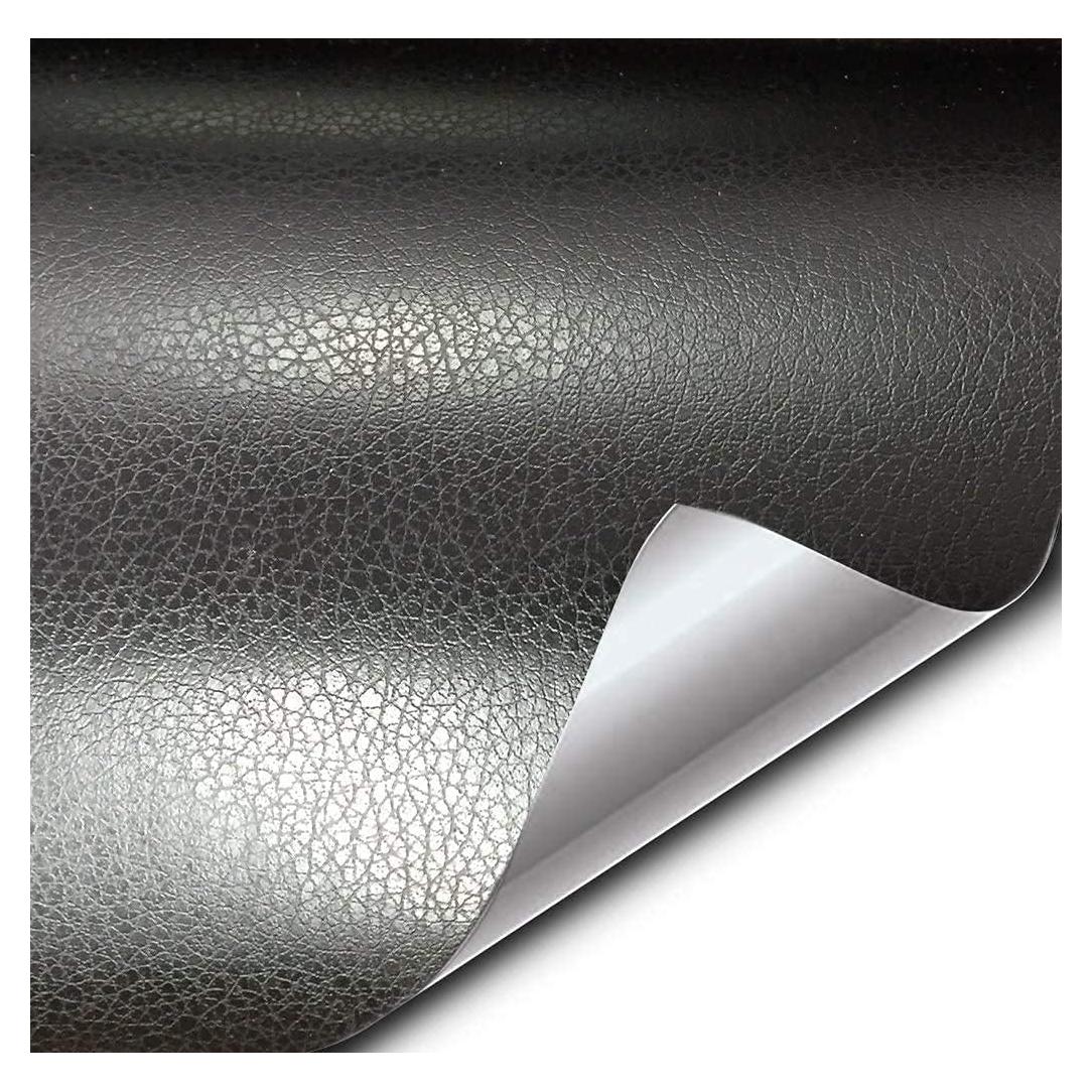 Vinilo autoadhesivo VViViD+ cuero negro 152.4x44.5 cm
