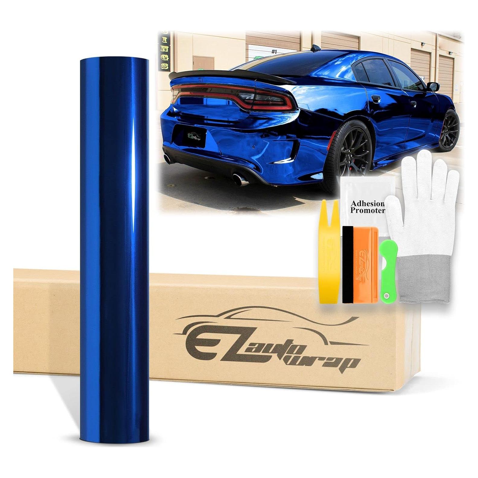 Vinilo Adhesivo EZAUTO WRAP 1.52m x 12.19m Cielo Azul