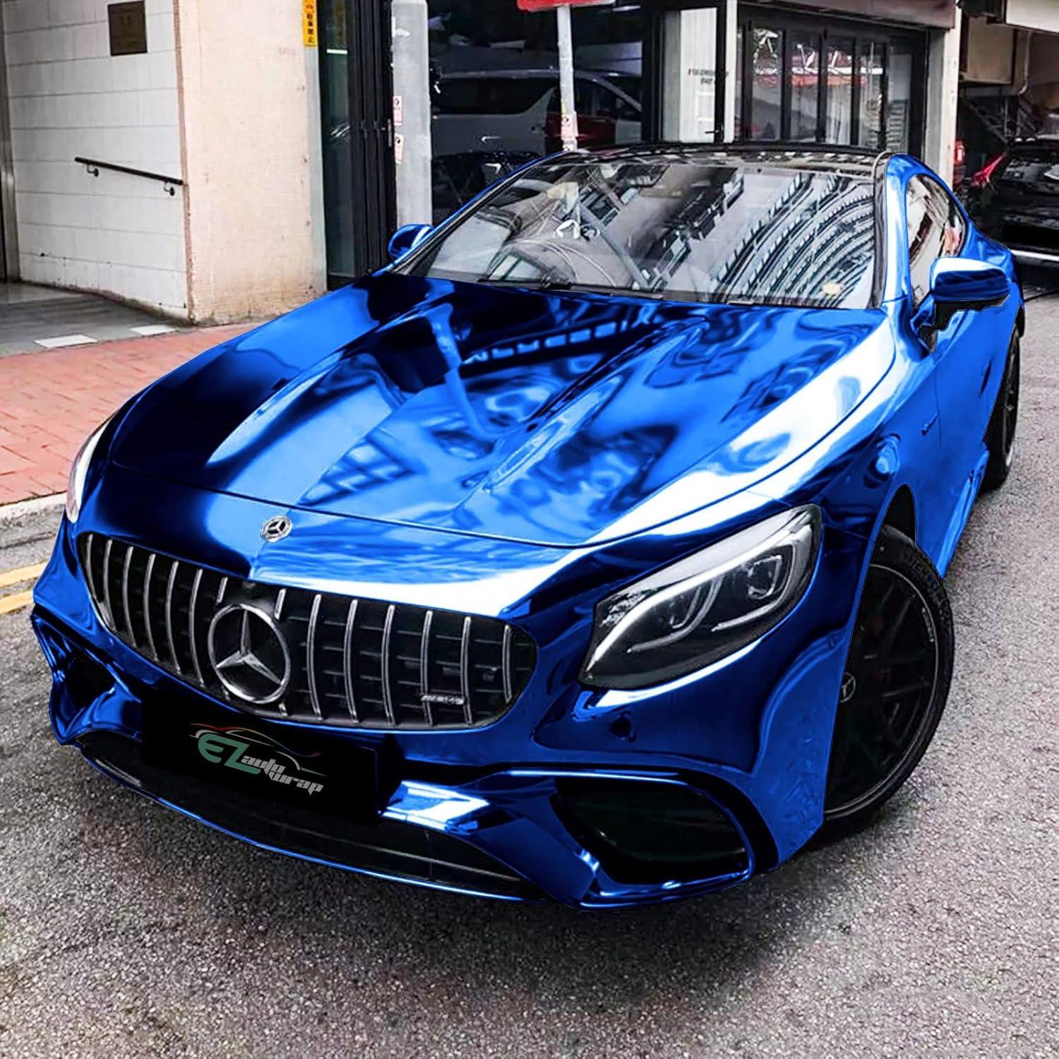 Vinilo Adhesivo EZAUTO WRAP 1.52m x 12.19m Cielo Azul