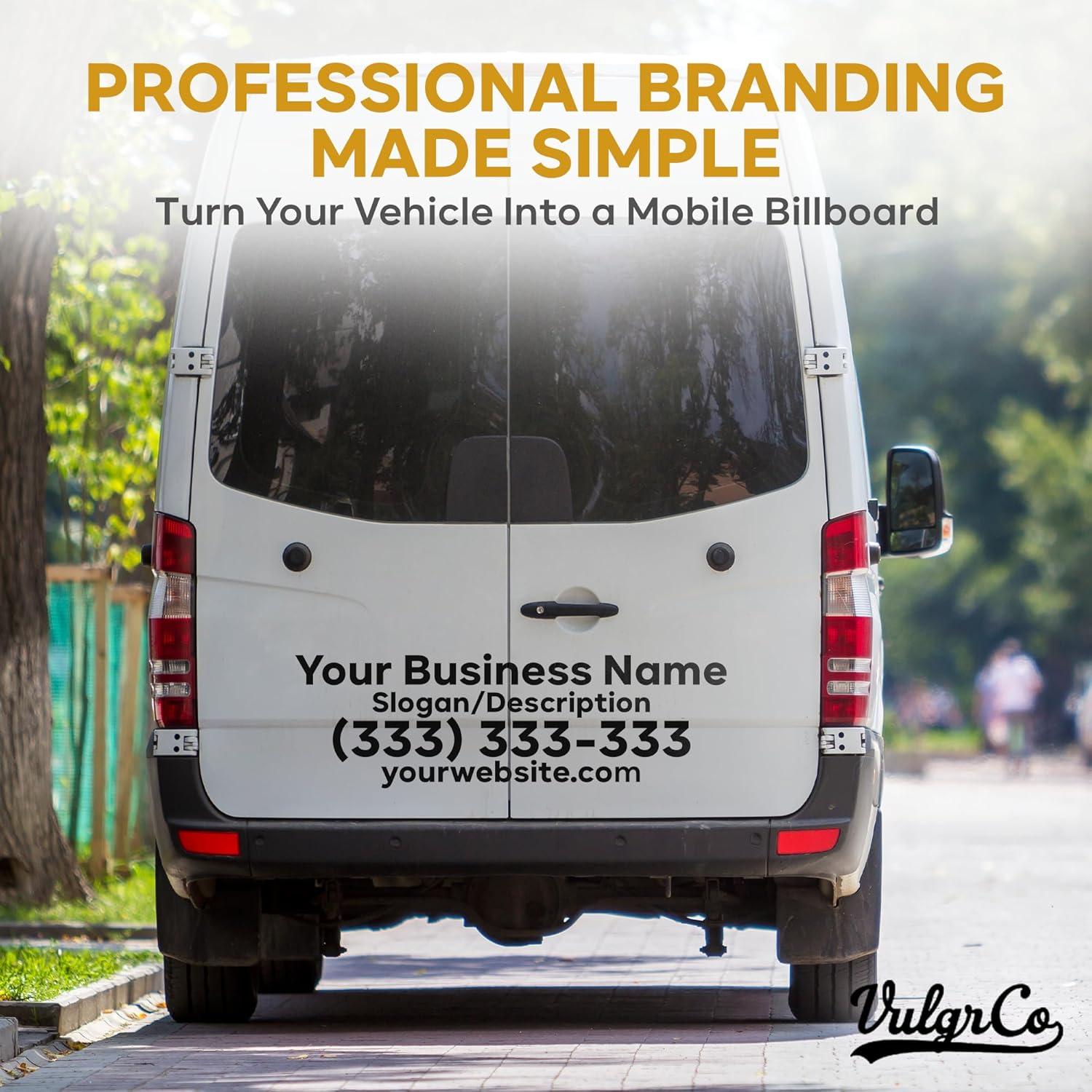 Calcomanías Personalizadas para Camiones VulgrCo - Vinilo Resistente