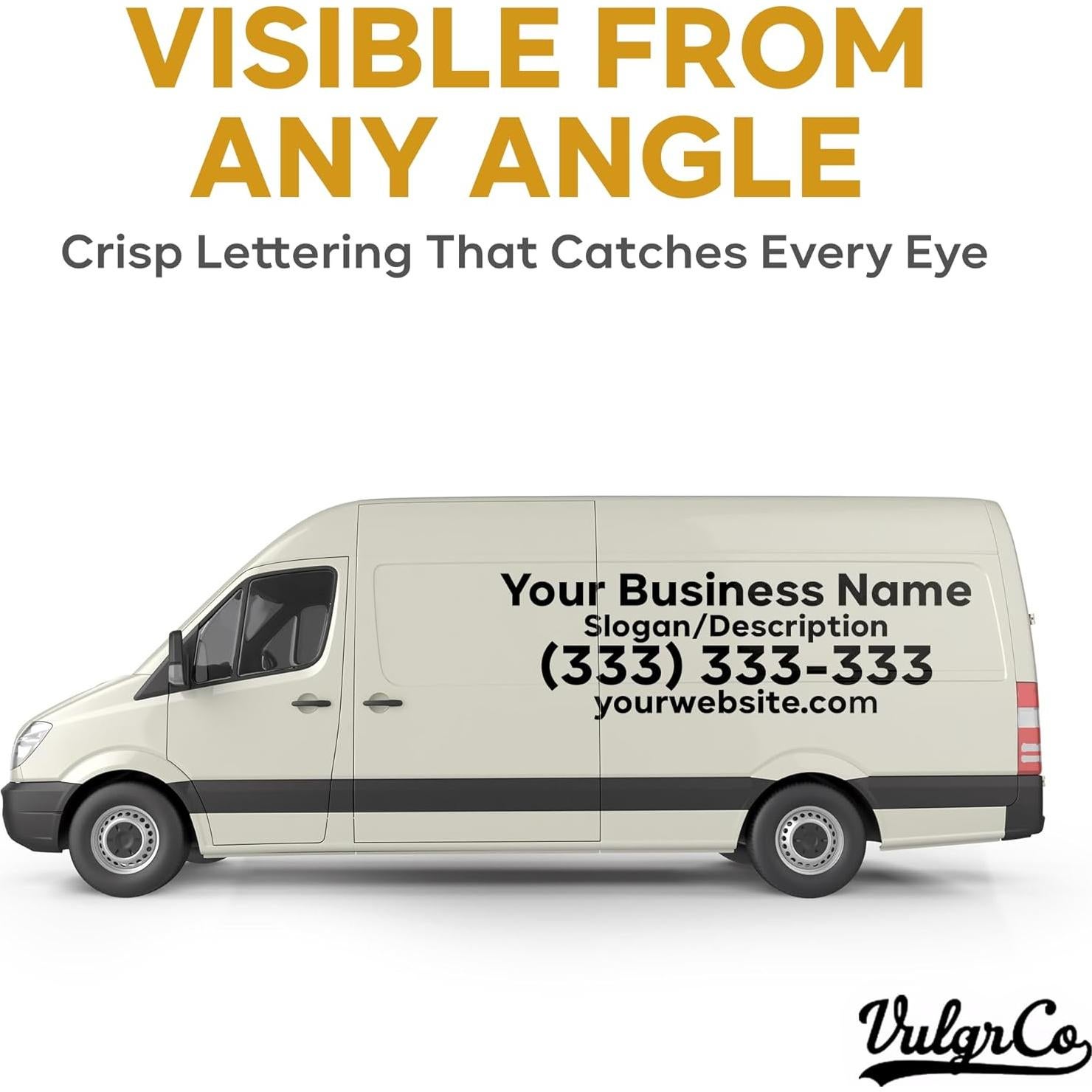 Calcomanías Personalizadas para Camiones VulgrCo - Vinilo Resistente