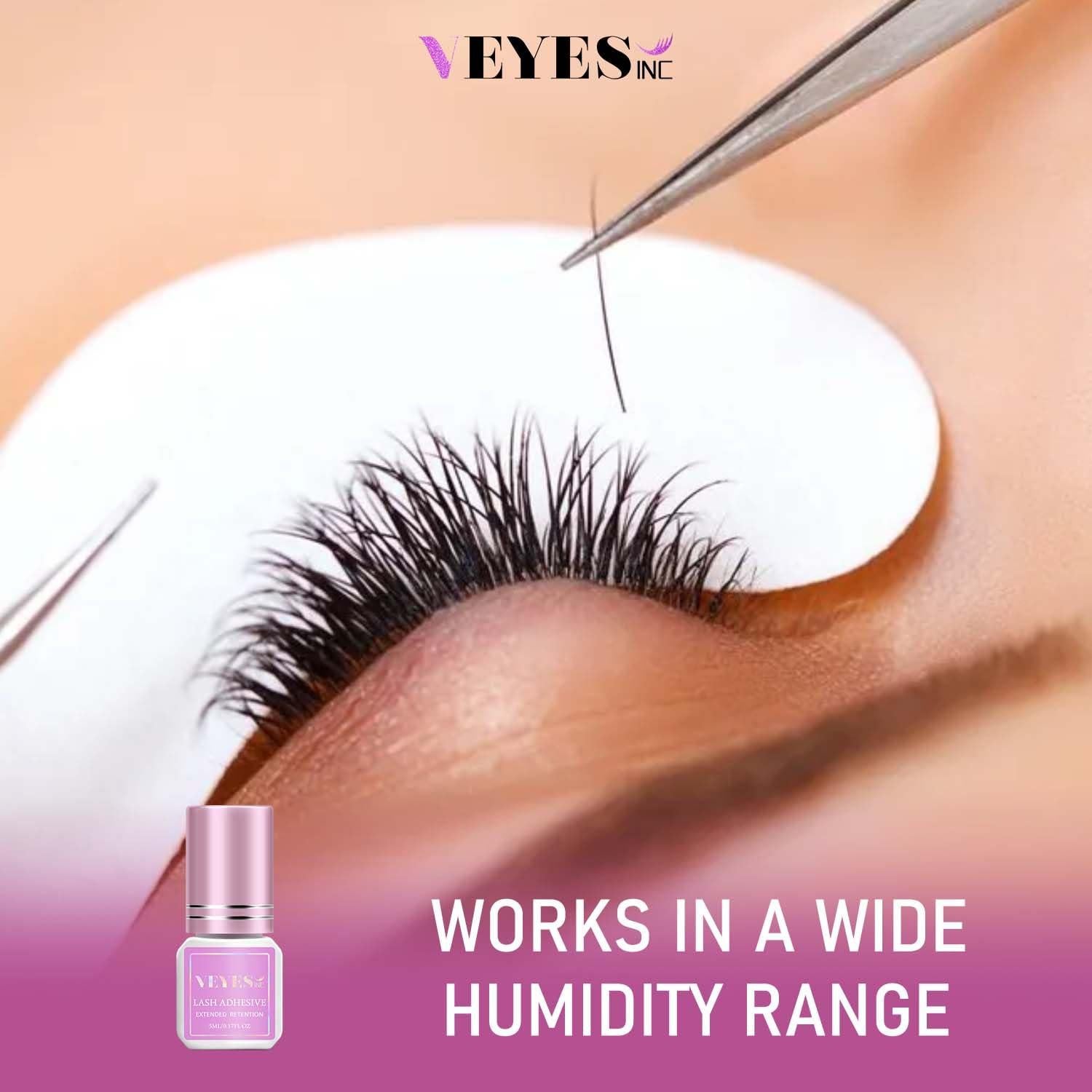 Pegamento para Extensiones de Pestañas VEYES INC 5ml - Secado Rápido