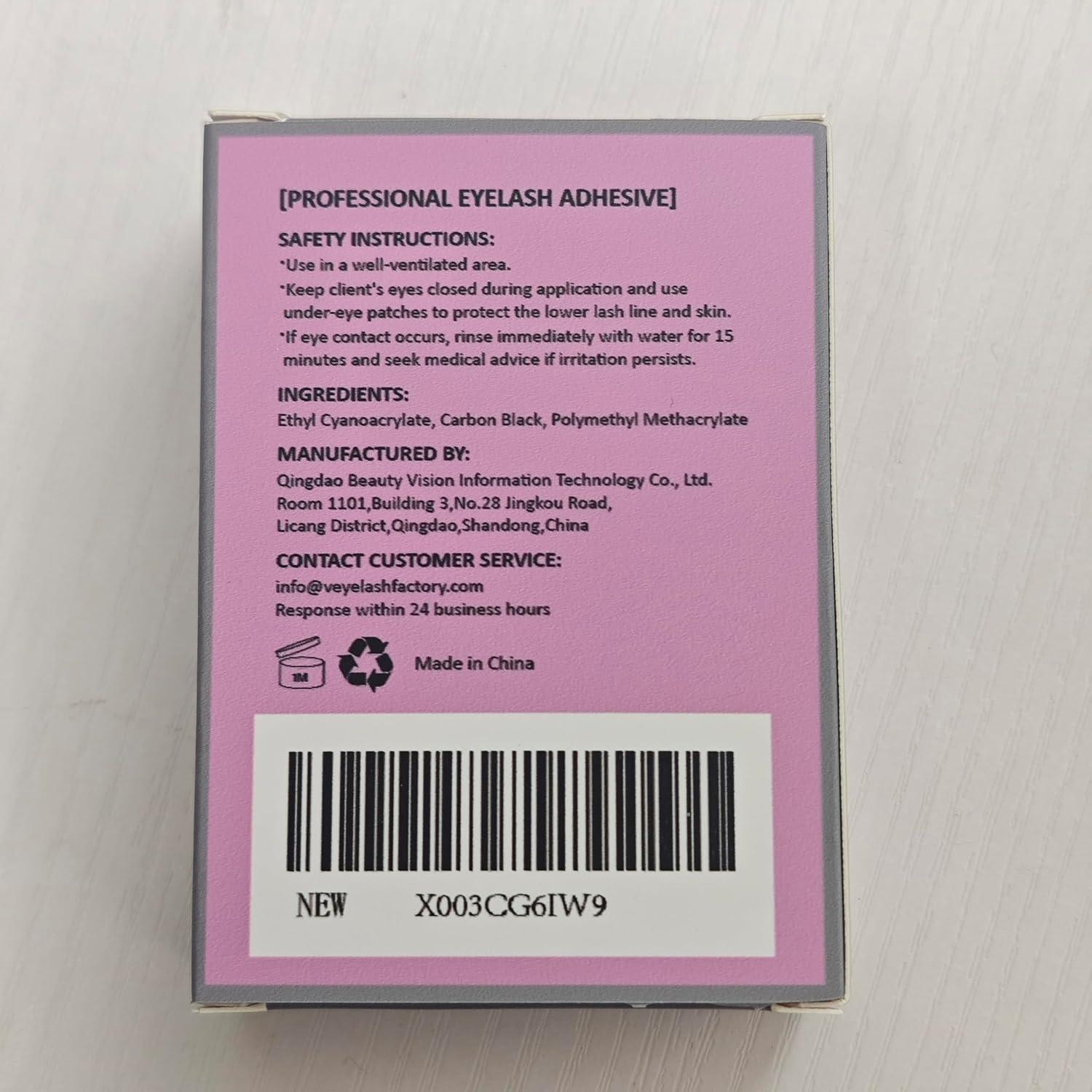 Pegamento para Extensiones de Pestañas VEYES INC 5ml - Secado Rápido