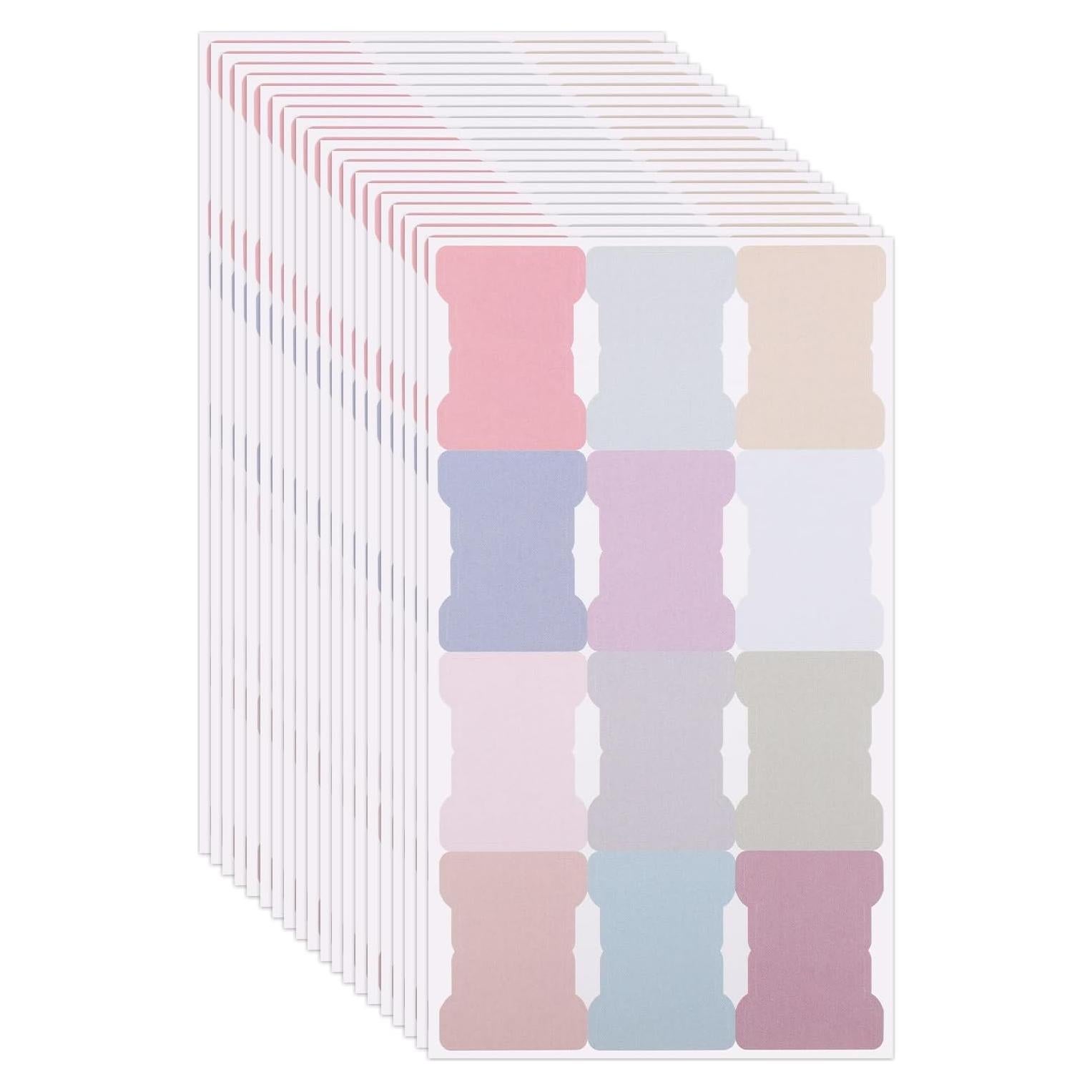 Pestañas Índice Adhesivas XIHIRCD 240 Piezas 2.5x1.75 cm