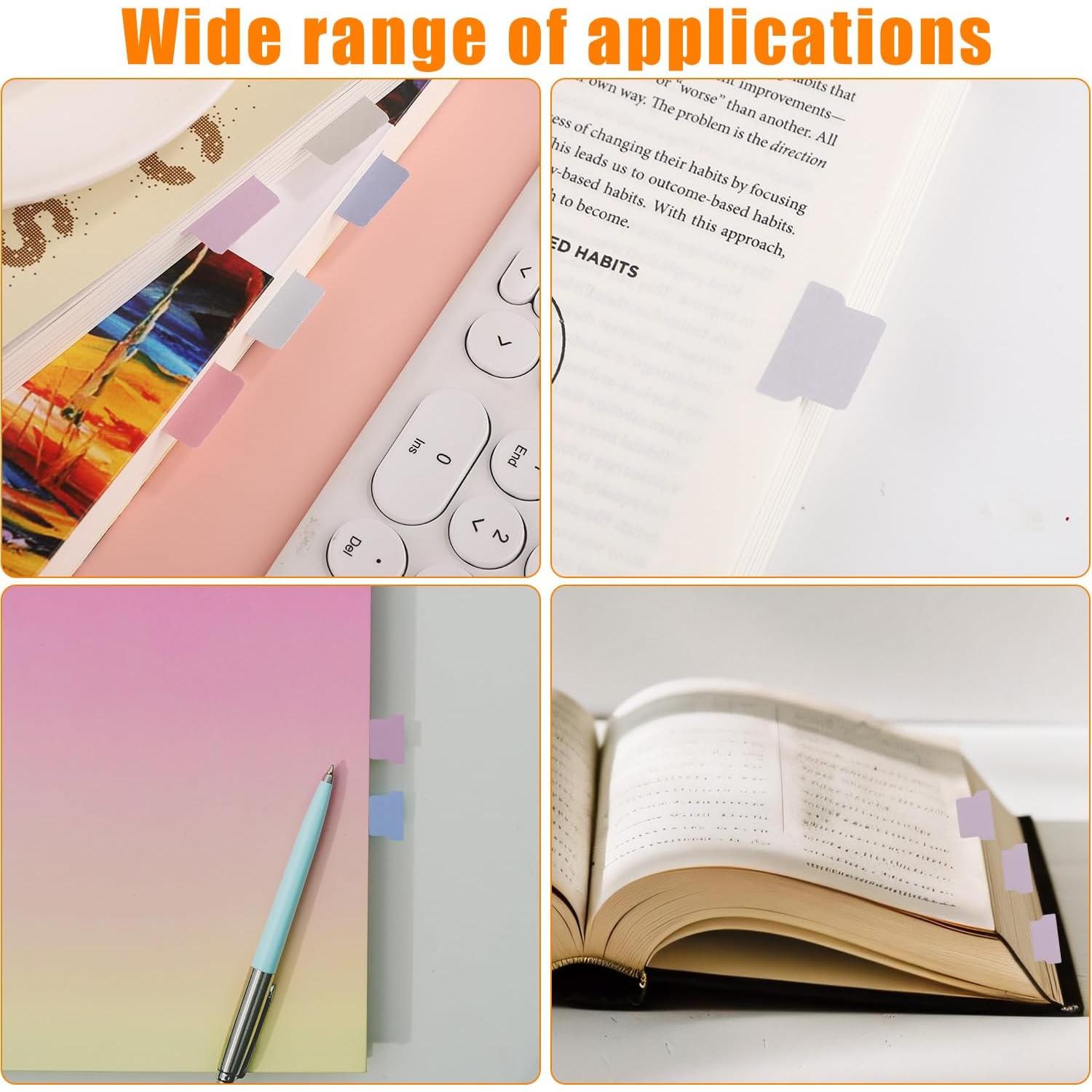 Pestañas Índice Adhesivas XIHIRCD 240 Piezas 2.5x1.75 cm