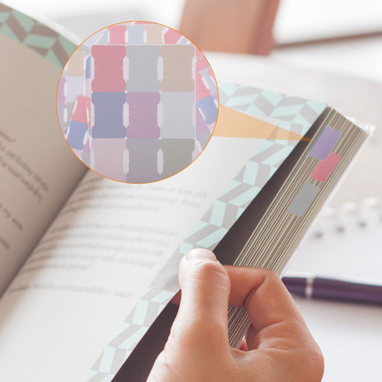 Pestañas Índice Adhesivas XIHIRCD 240 Piezas 2.5x1.75 cm