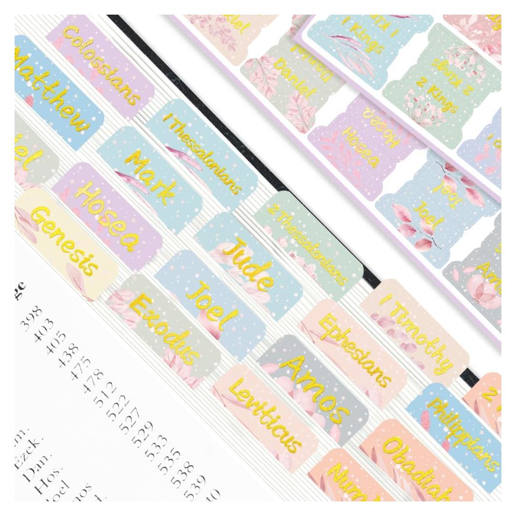 Etiquetas de Índice para Biblia Mifuner - 66 Pestañas Laminadas