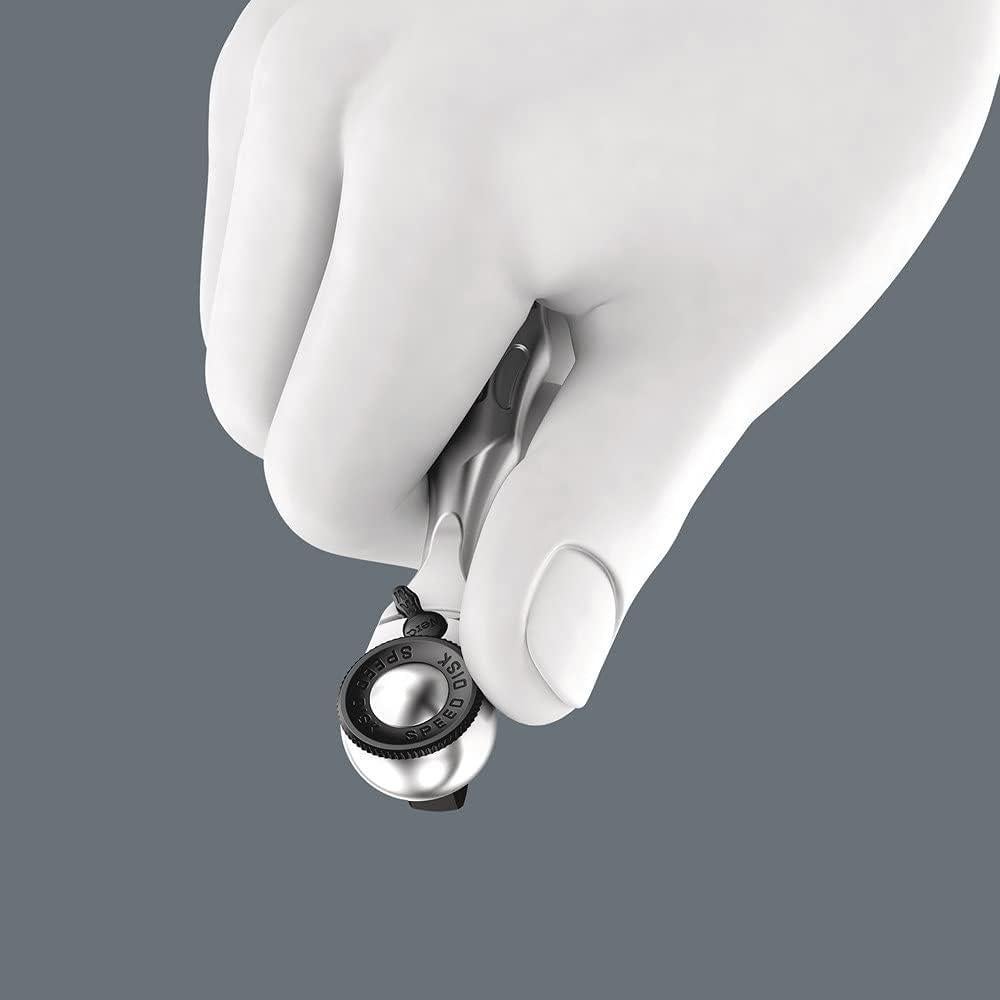 Carraca Wera 8008 A Mini 3 Cuadrada 1/4" 87mm