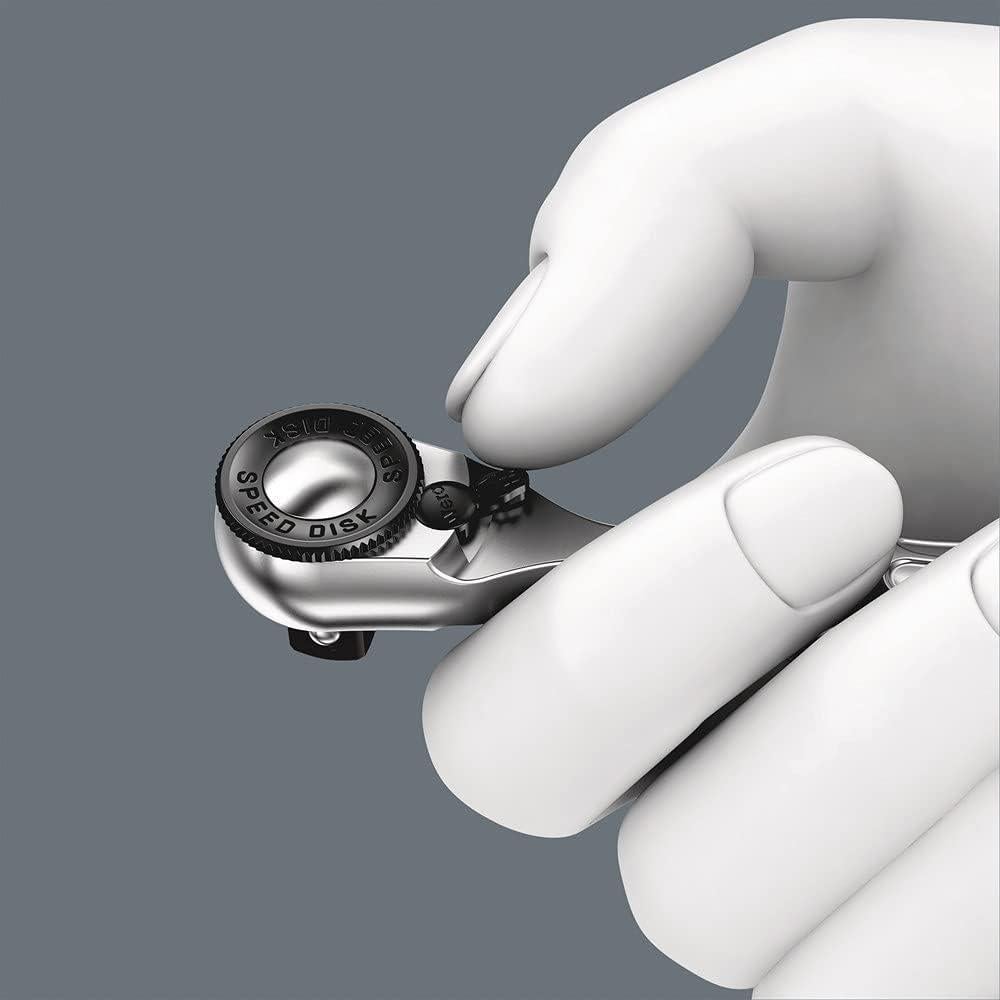 Carraca Wera 8008 A Mini 3 Cuadrada 1/4" 87mm