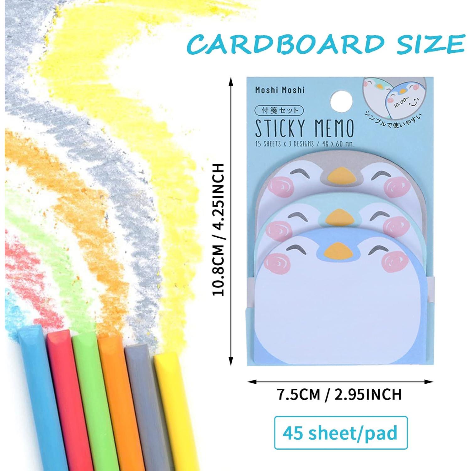 Notas Adhesivas Molain en Forma de Animales - Paquete de 6