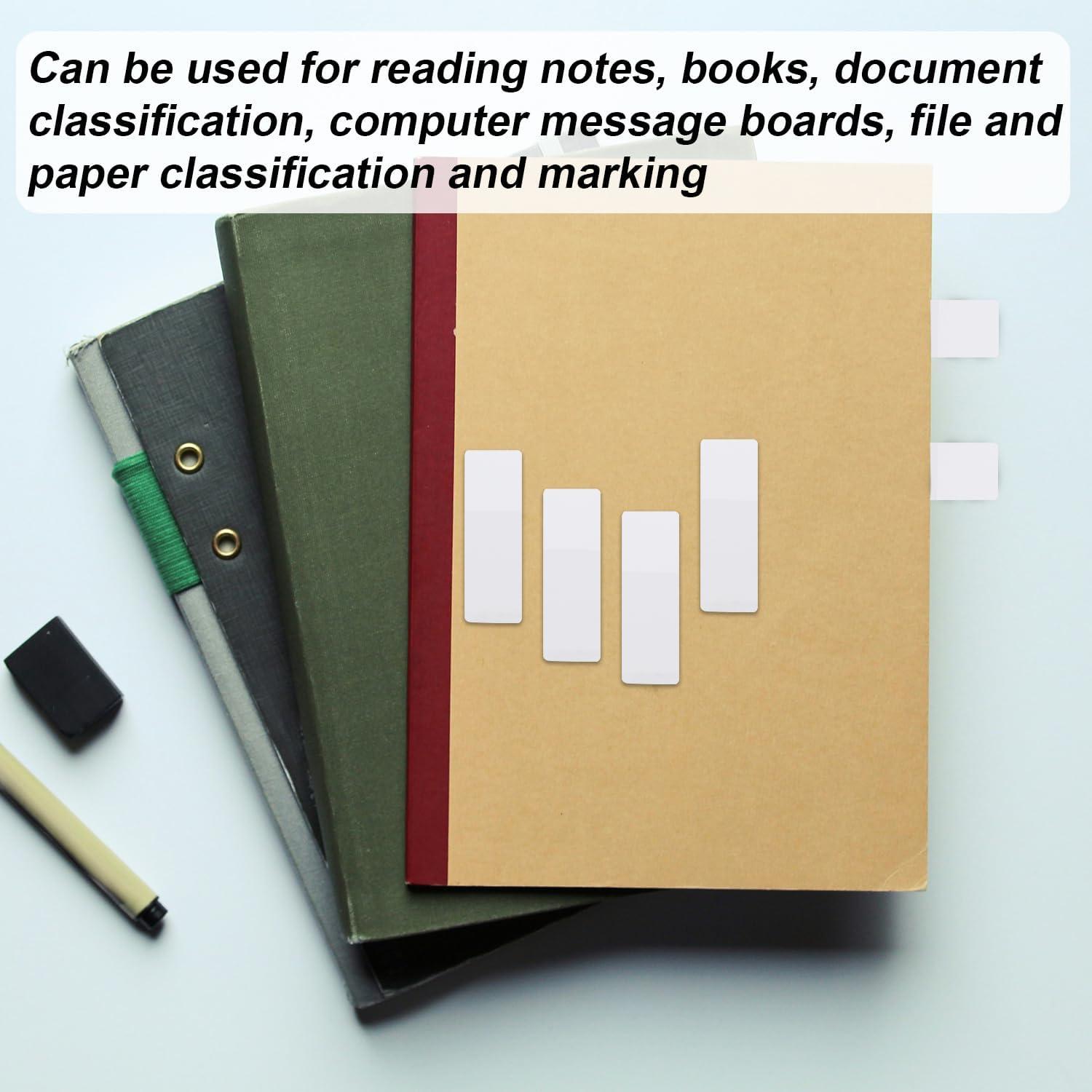 500 Etiquetas Adhesivas Blancas Gosknor 3.91x1.19 cm para Notas