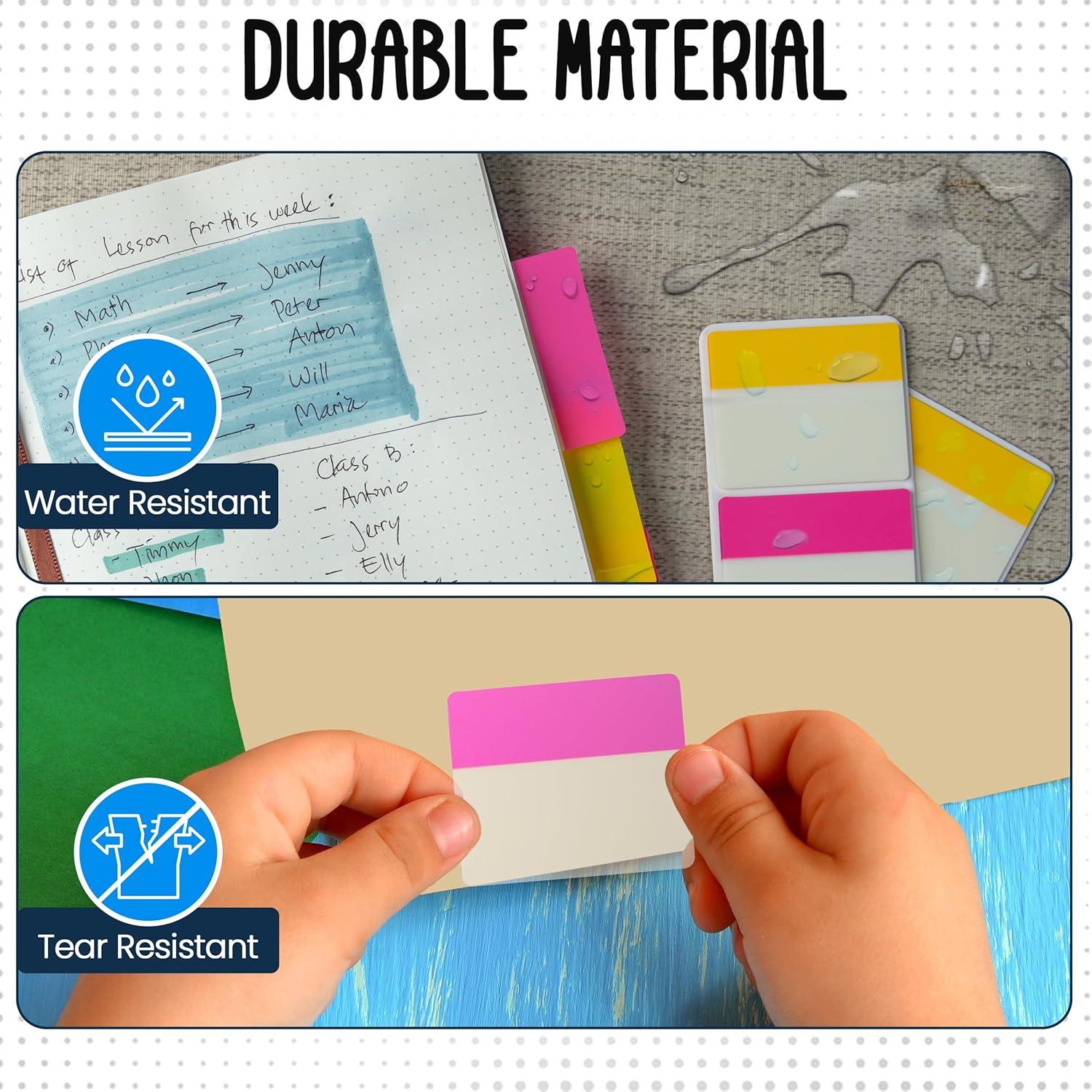 Pestañas Adhesivas Essex Wares 320 Piezas 5.08 cm 8 Colores