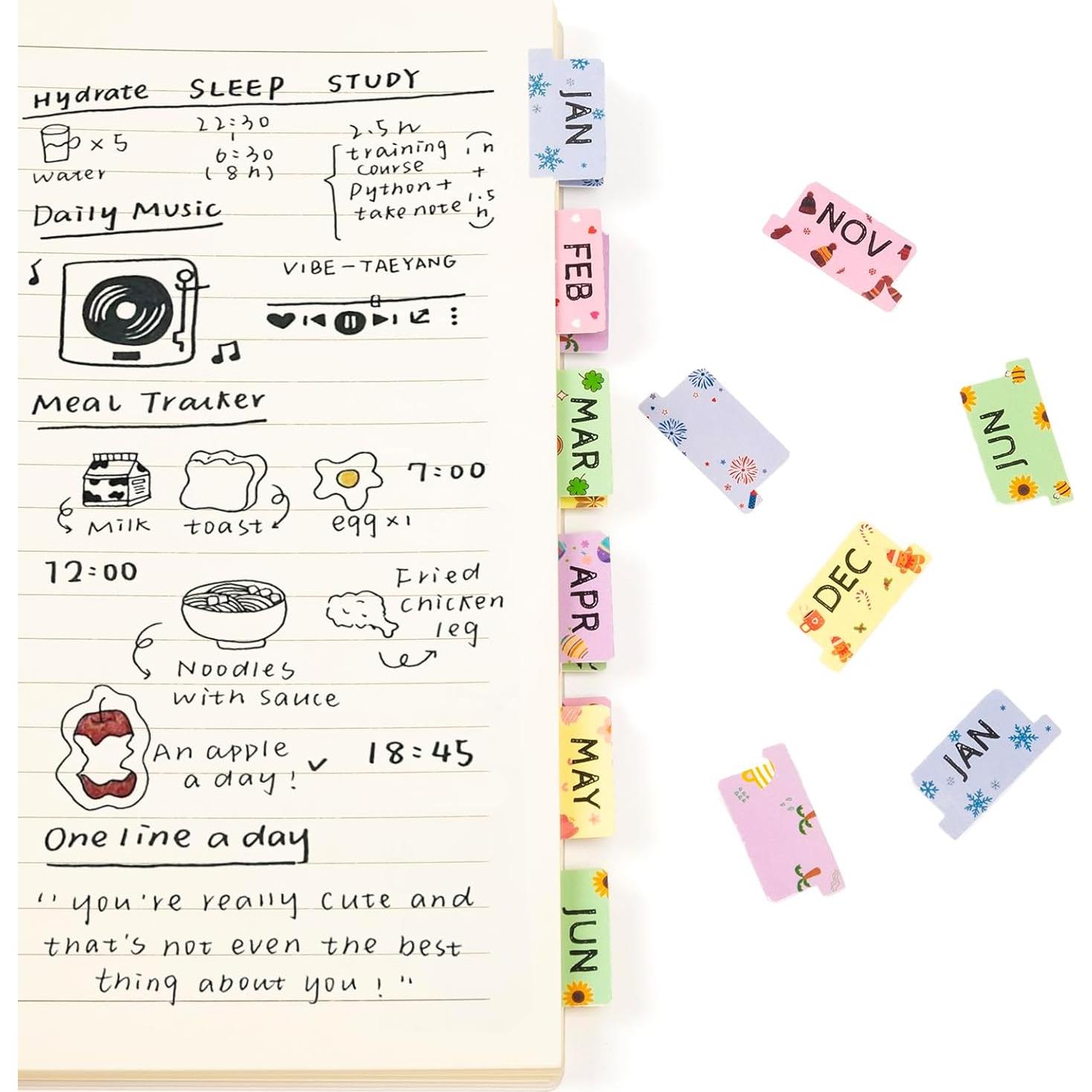 Planificador Laminado Lumintutu con 48 Etiquetas Adhesivas