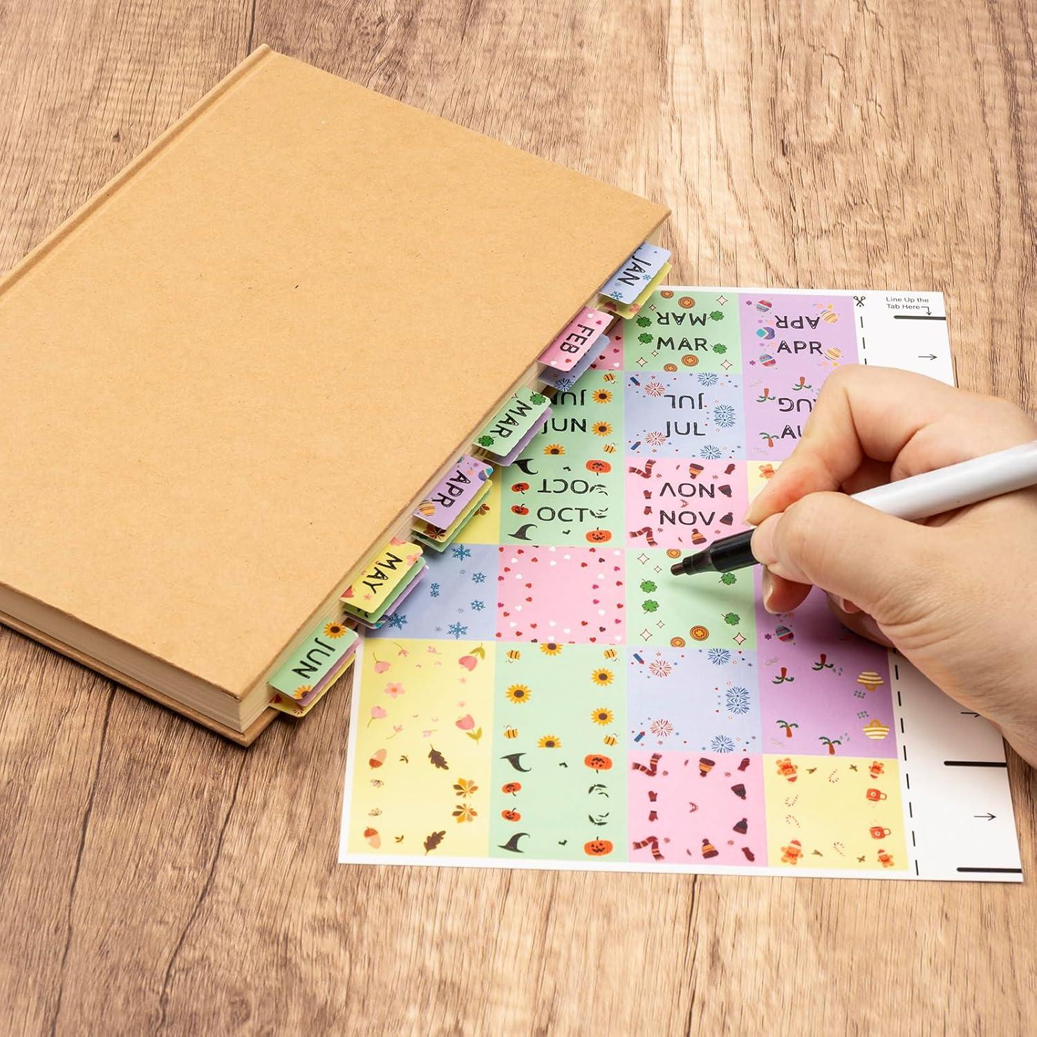 Planificador Laminado Lumintutu con 48 Etiquetas Adhesivas