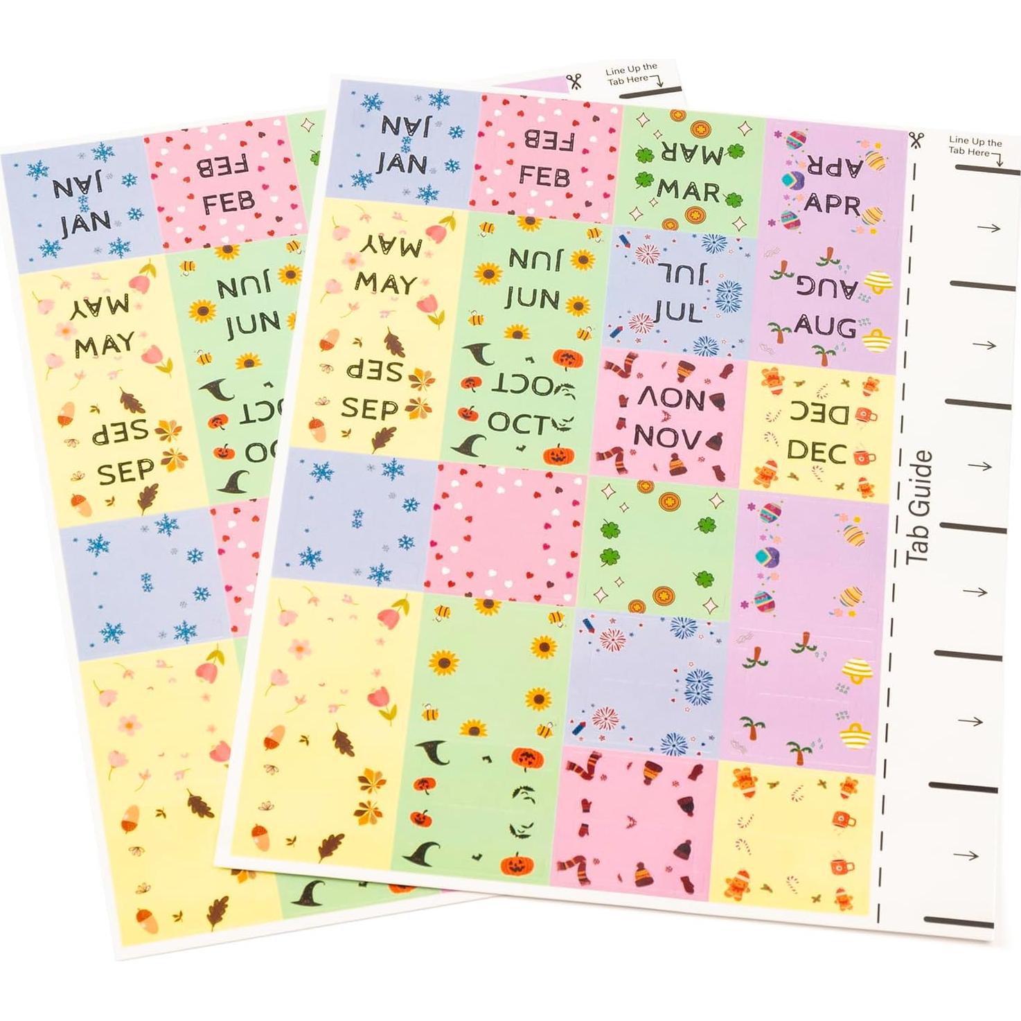 Planificador Laminado Lumintutu con 48 Etiquetas Adhesivas