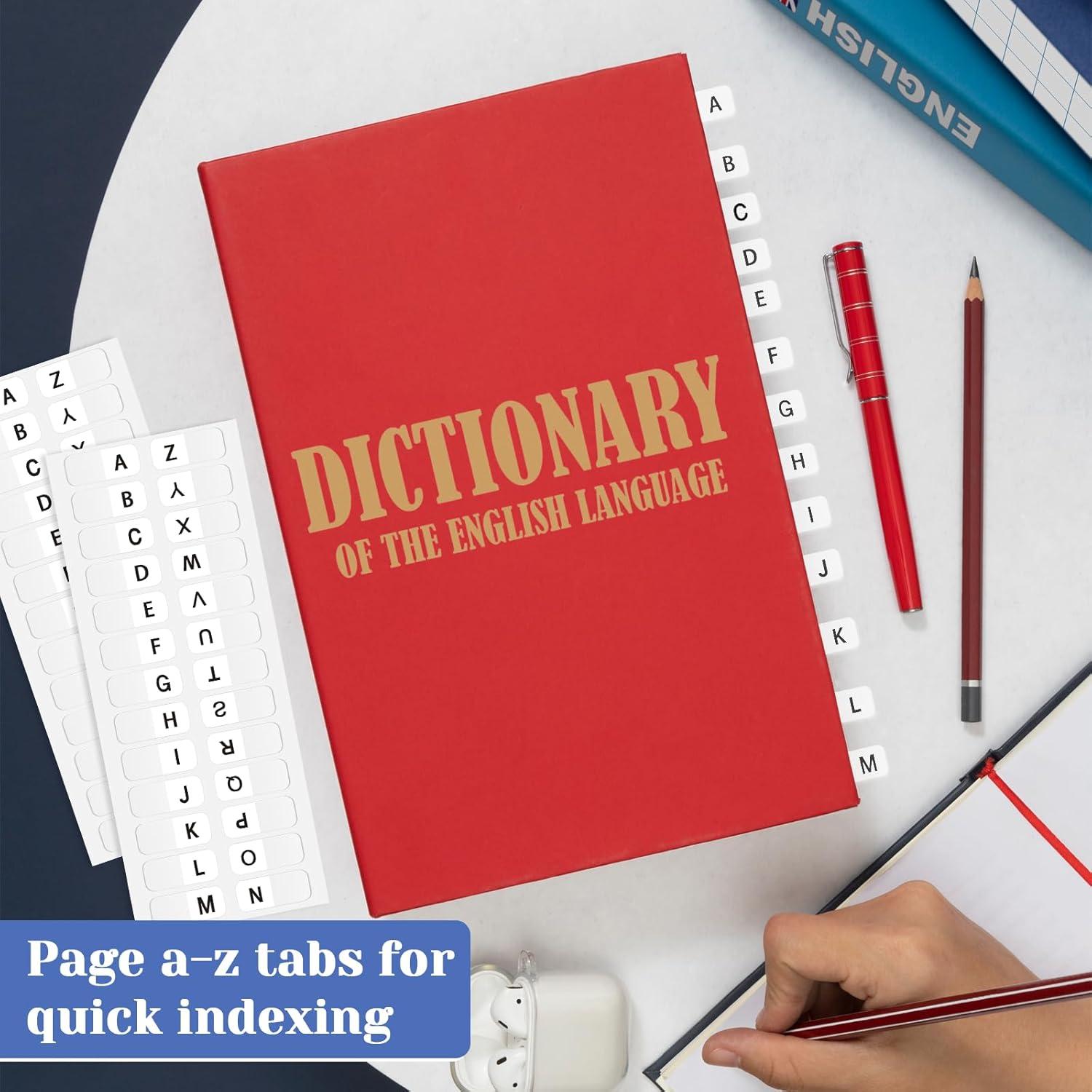 Etiquetas Adhesivas A-Z Imeepa para Índice 208 Pcs Blancas