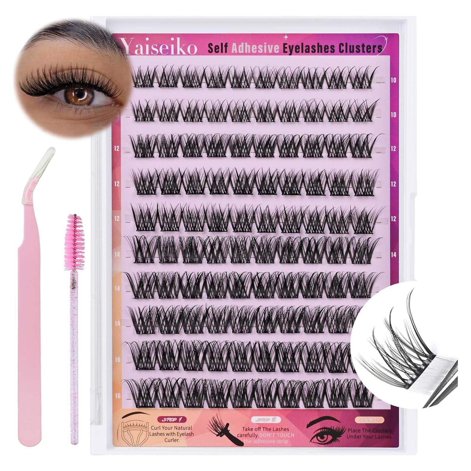 Grupos de Pestañas Autoadhesivas Wispy 10-16mm Yaiseiko