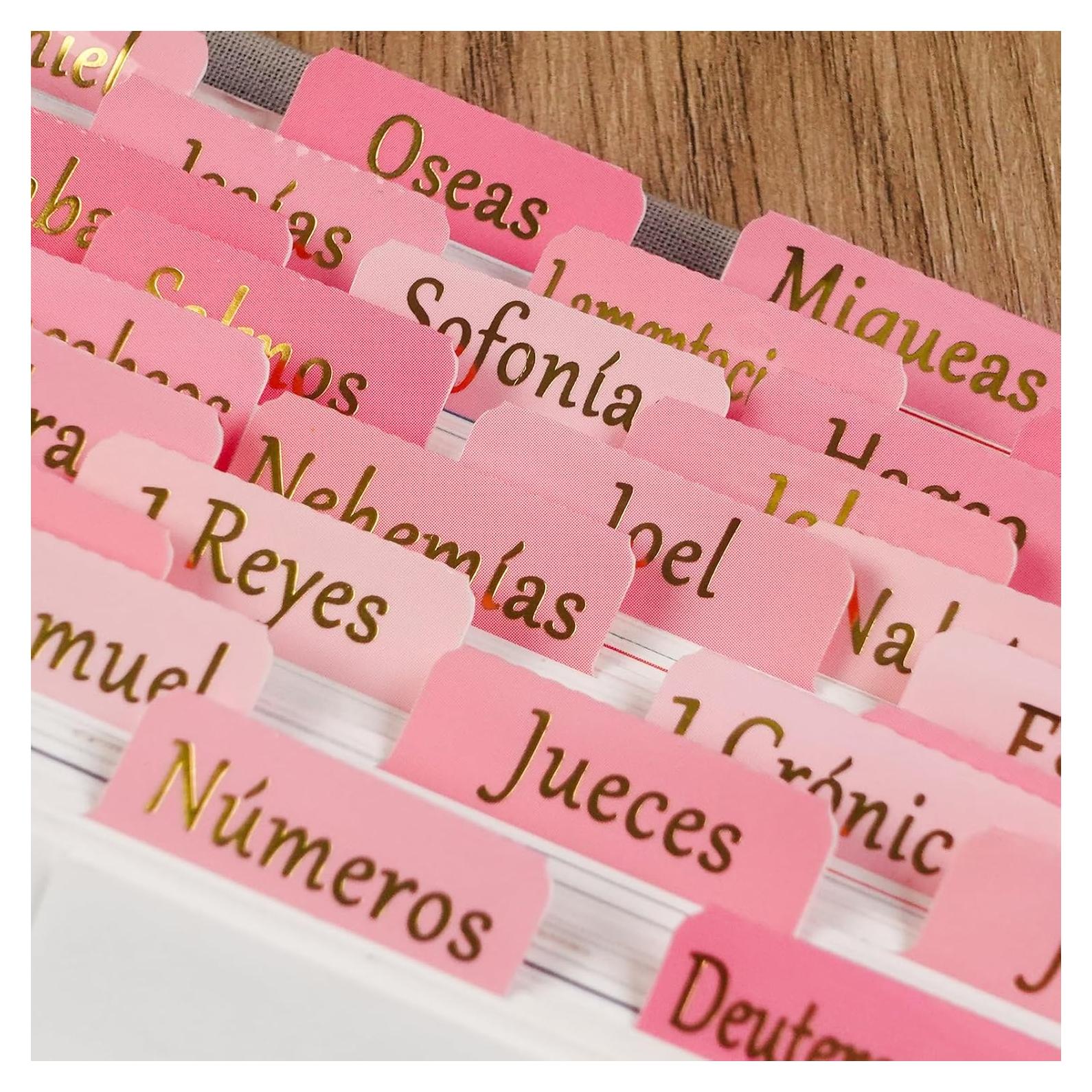 Pestañas para Biblia en Español SMART MAGUS, 90 Pestañas Doradas