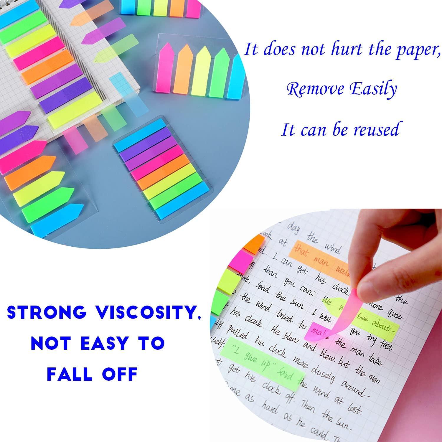 Banderas Adhesivas de Notas Cayxenful 1120 Pcs 7 Colores