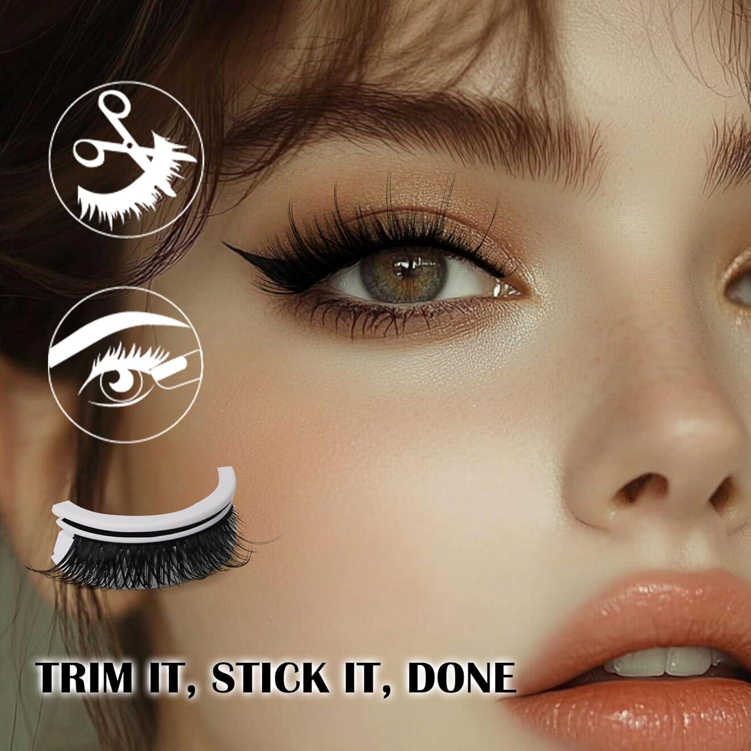 Pestañas Autoadhesivas JoMay 3D Reutilizables 5x Naturales