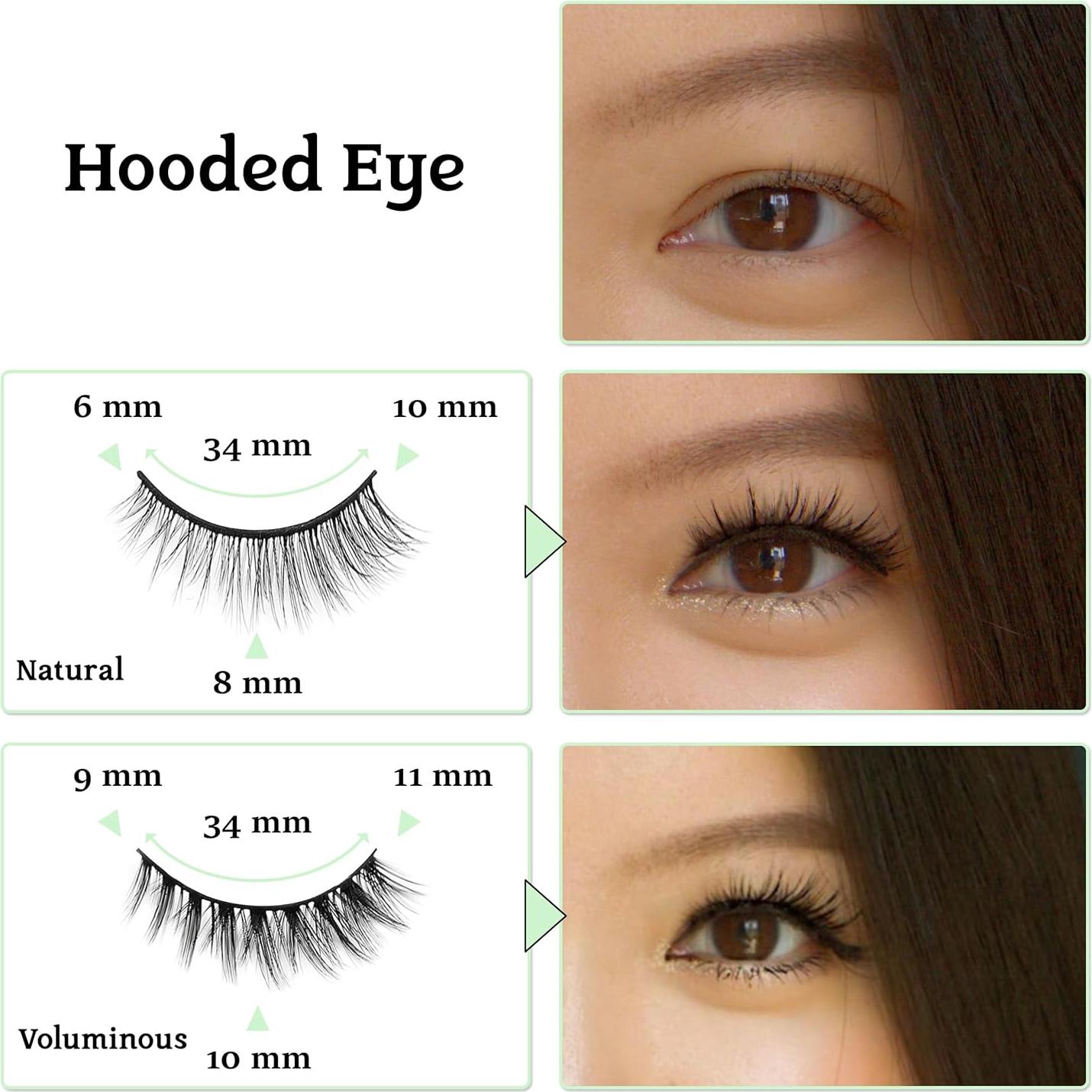 Pestañas Autoadhesivas 2R Studio - 3 Pares Naturales Curva C