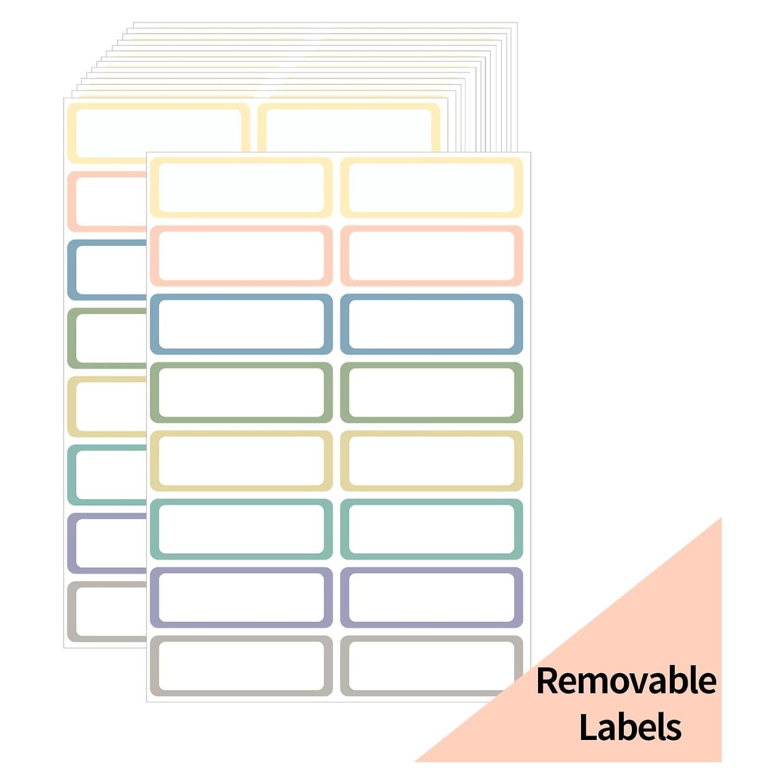 Etiquetas Removibles STARLIBOO 240 Piezas 2.54x7.62 cm