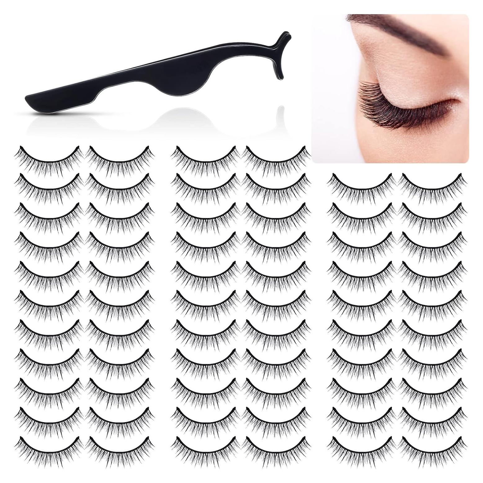 32 Pares de Pestañas Autoadhesivas Reutilizables Nuogo