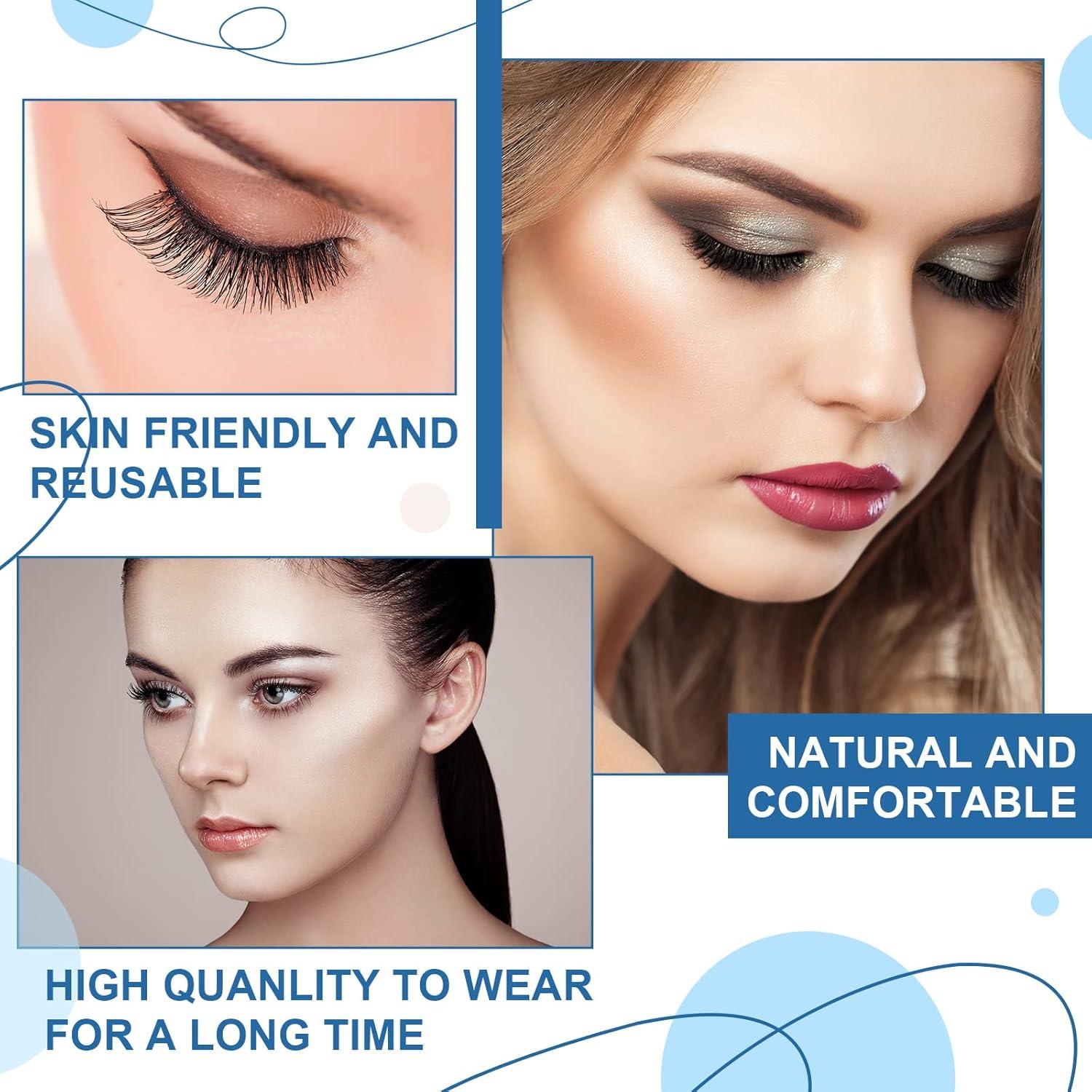 32 Pares de Pestañas Autoadhesivas Reutilizables Nuogo