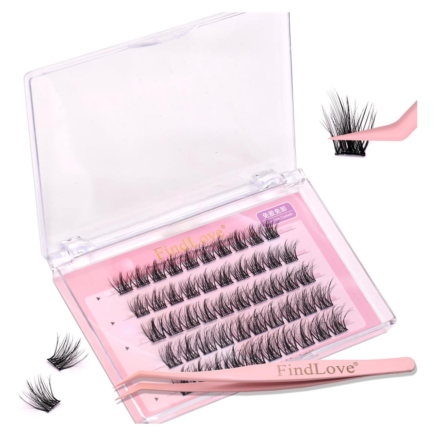 Pestañas Autoadhesivas FindLove Sin Pegamento 19.1x11.2cm