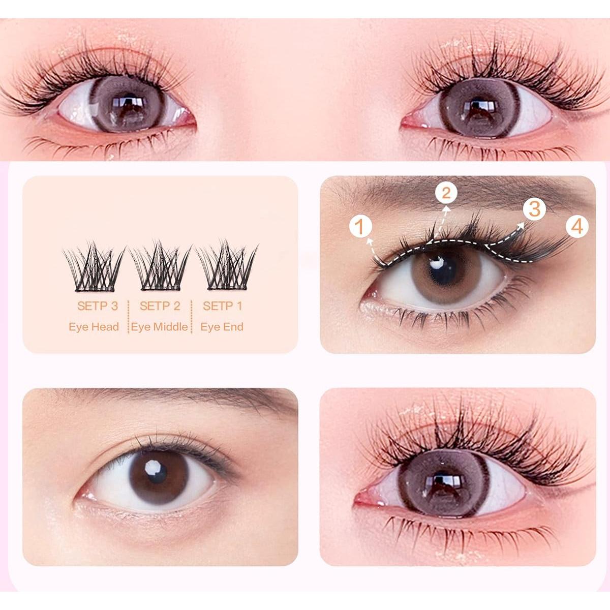 Pestañas Autoadhesivas FindLove Sin Pegamento 19.1x11.2cm