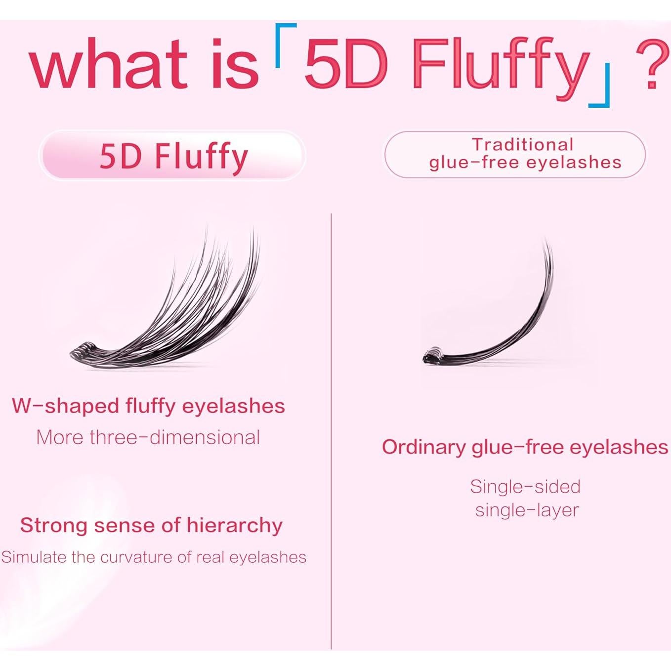 Pestañas Autoadhesivas FindLove Sin Pegamento 19.1x11.2cm