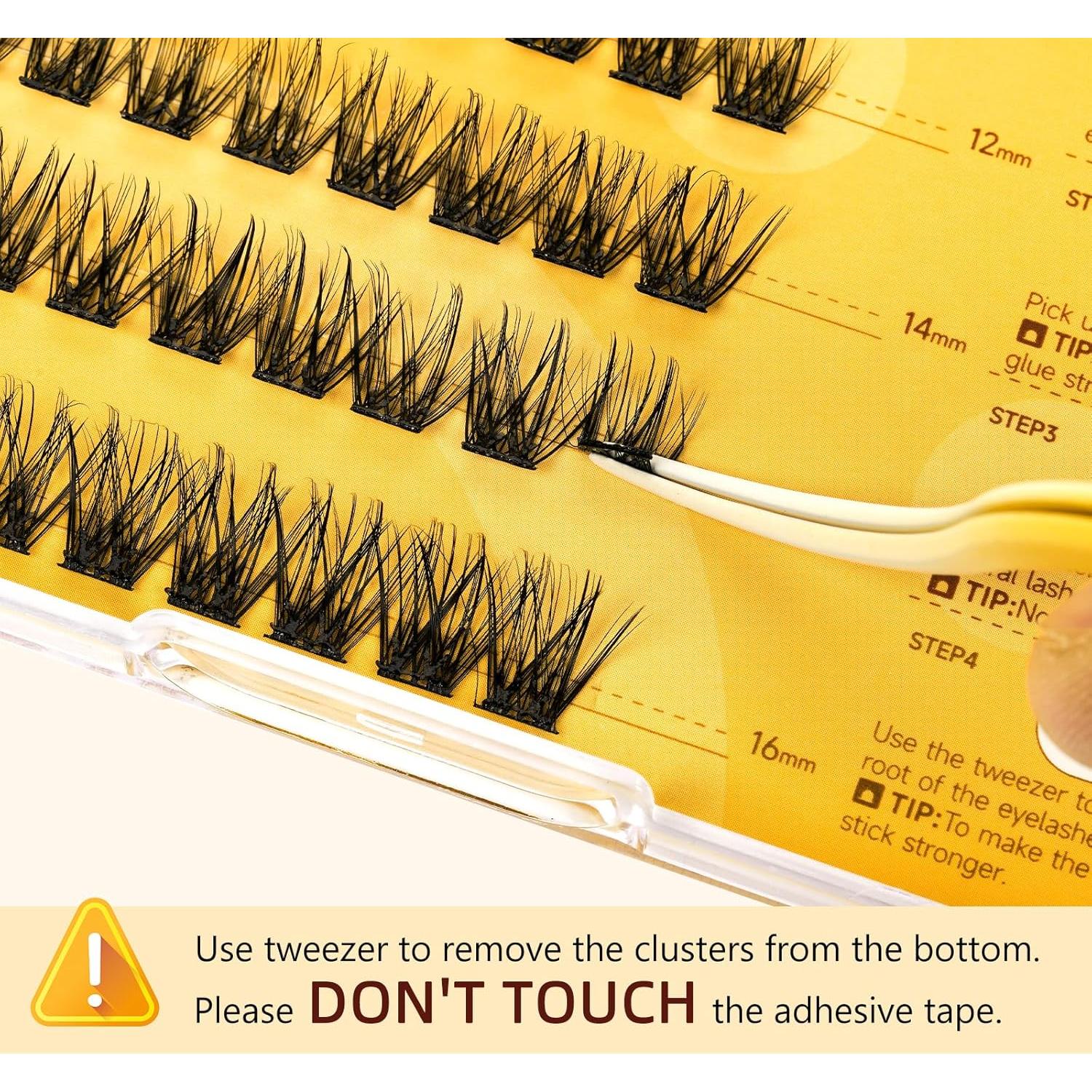 Kit de Pestañas Autocolantes QUEWEL ZN-01, Longitud Mixta