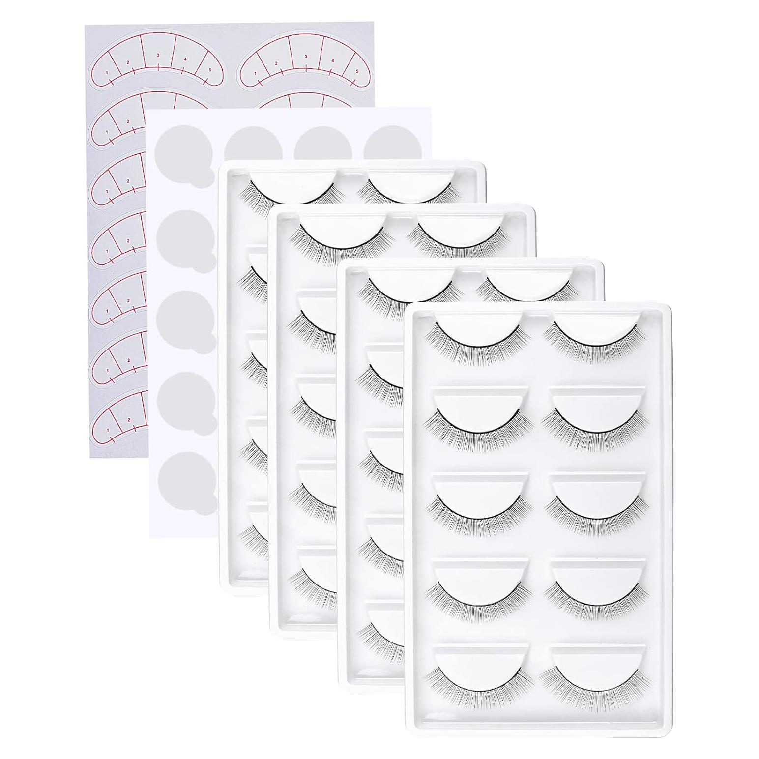 Pestañas de Práctica Autoadhesivas Fenshine - 20 Pares