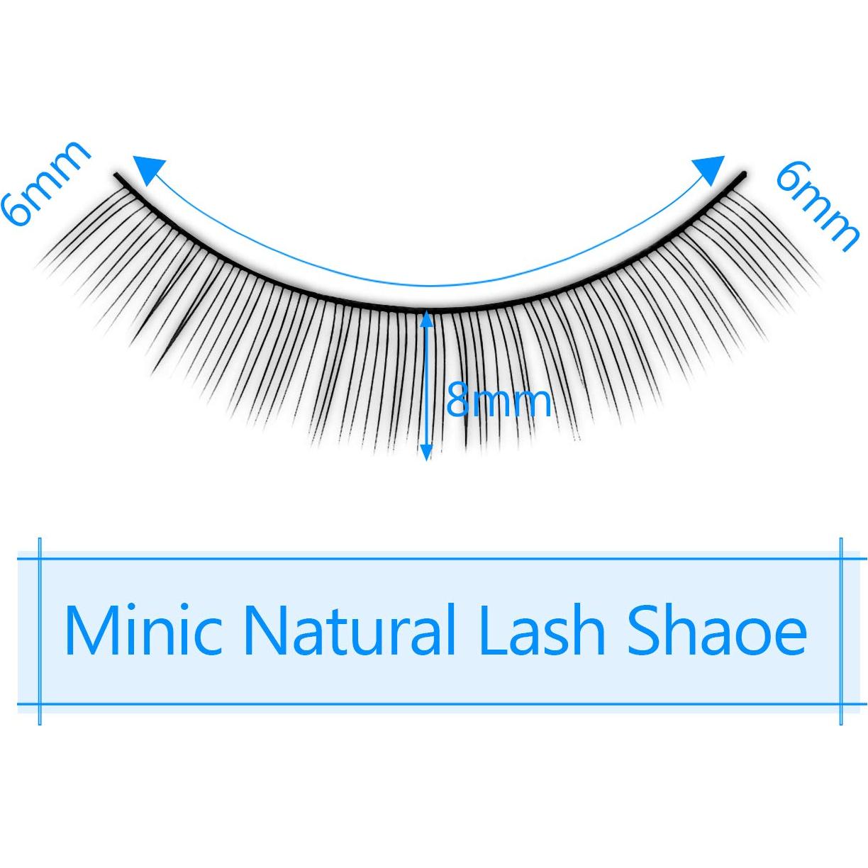 Pestañas de Práctica Autoadhesivas Fenshine - 20 Pares