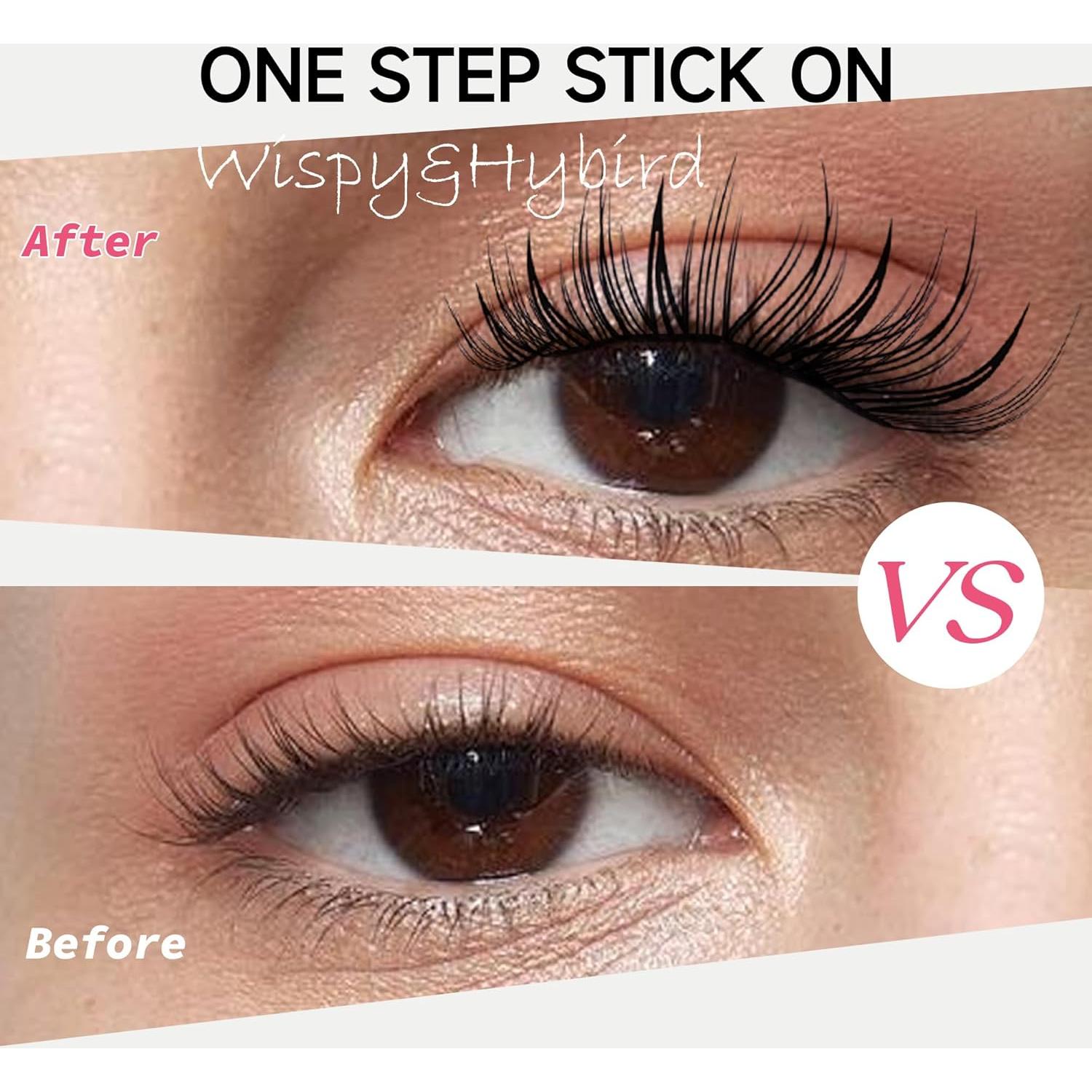 Kit de Pestañas Autoadhesivas LA MAESII 10-14mm Reutilizables