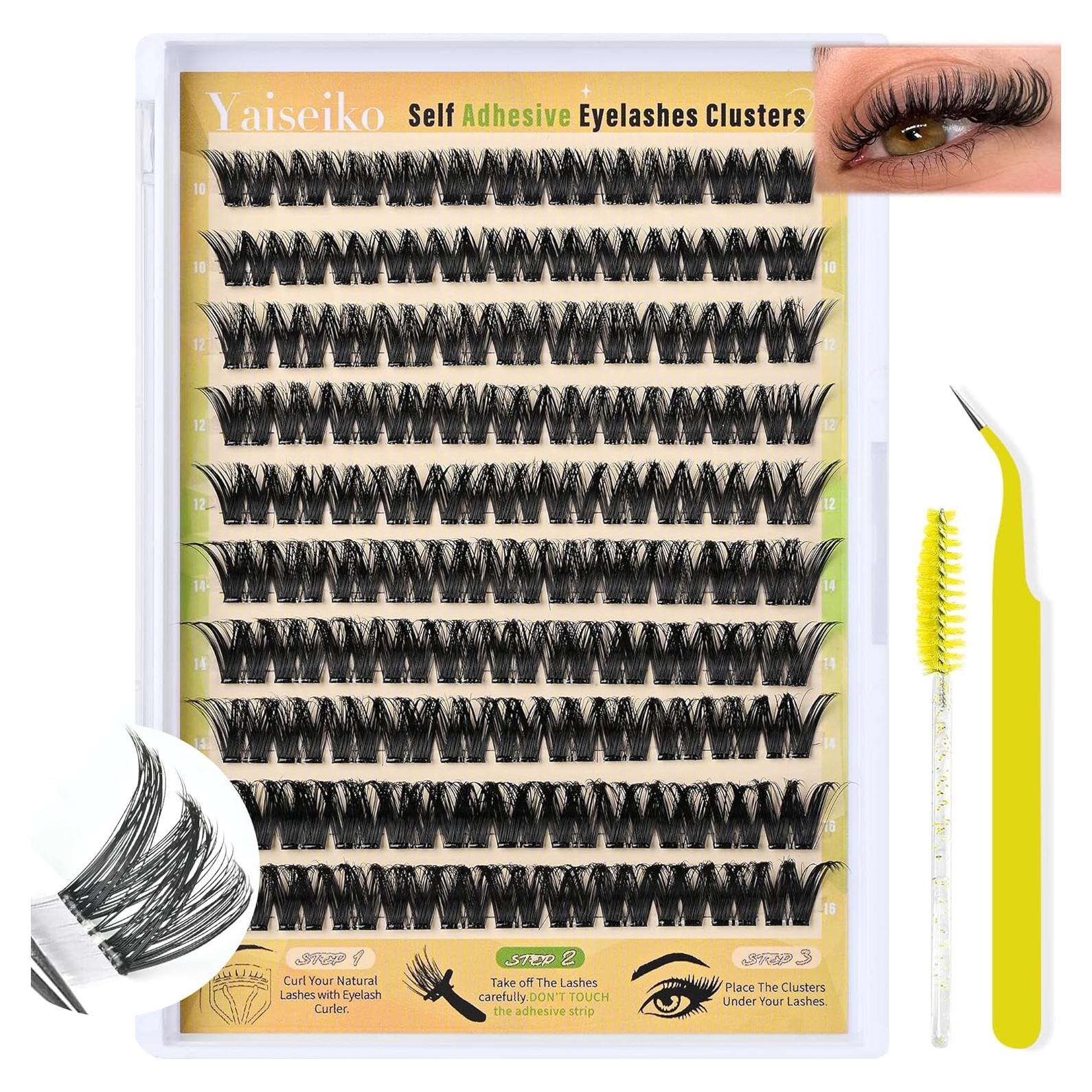 Kit de Pestañas Autoadhesivas Fluffy Yaiseiko 10-16mm C Curl