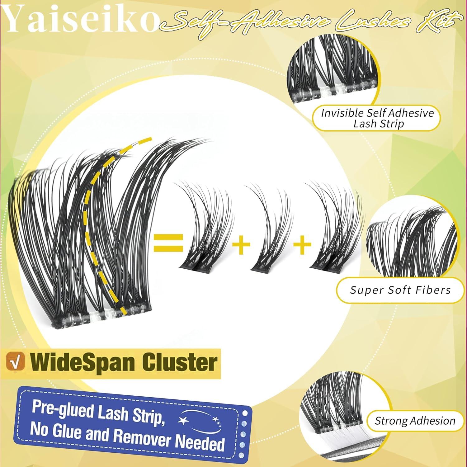Kit de Pestañas Autoadhesivas Fluffy Yaiseiko 10-16mm C Curl