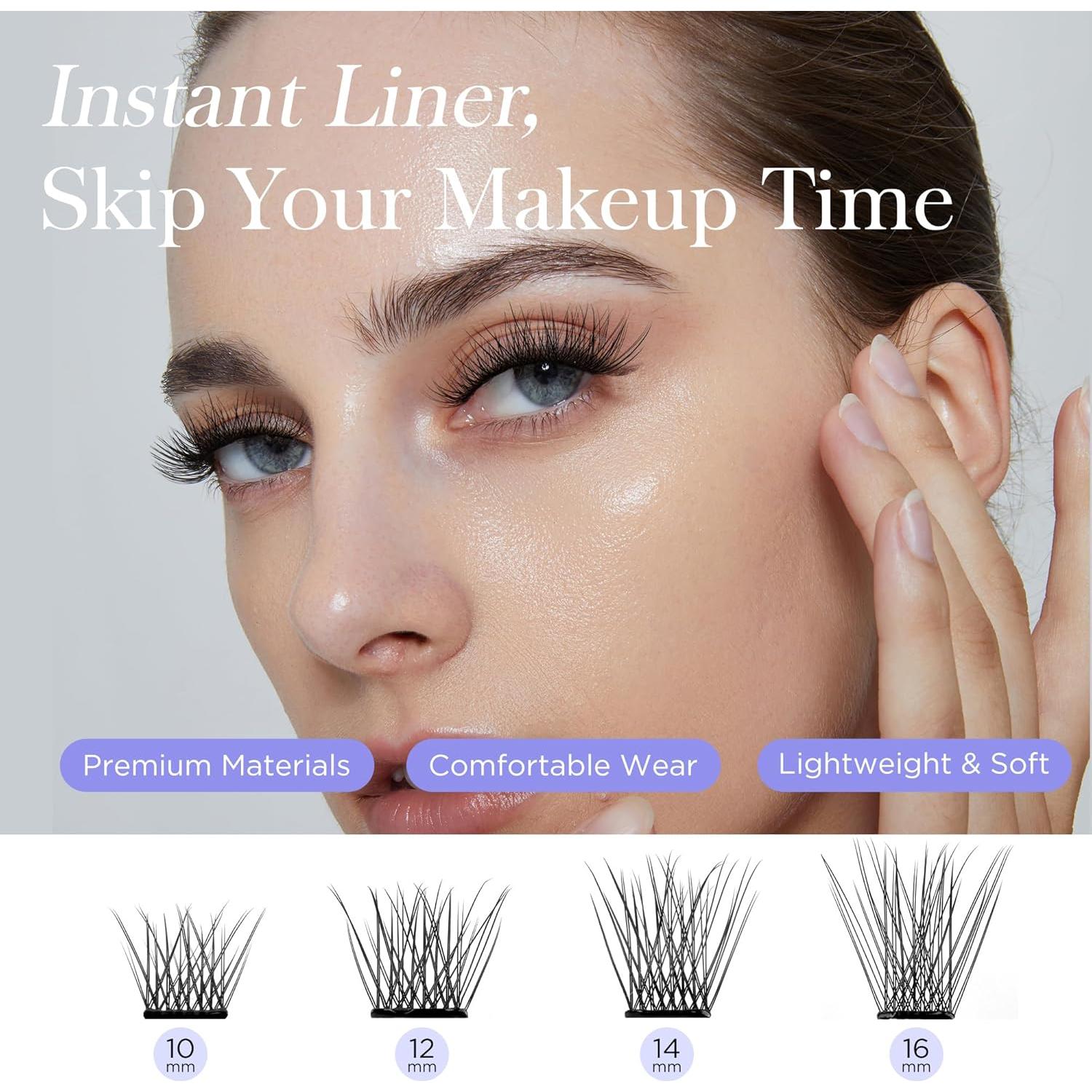 Kit de Pestañas Autoadhesivas WINKGIGGLE - 5 Tamaños, Sin Pegamento