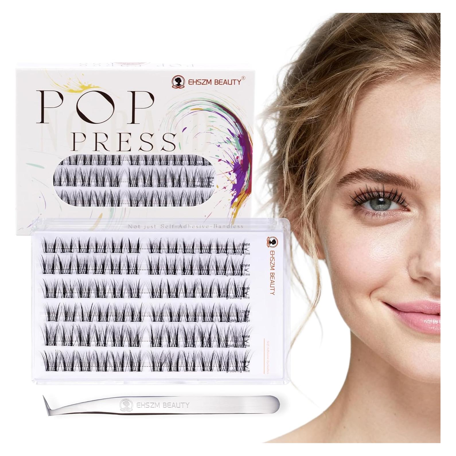 Kit de Pestañas Autoadhesivas EHSZM BEAUTY 10-14mm Natural