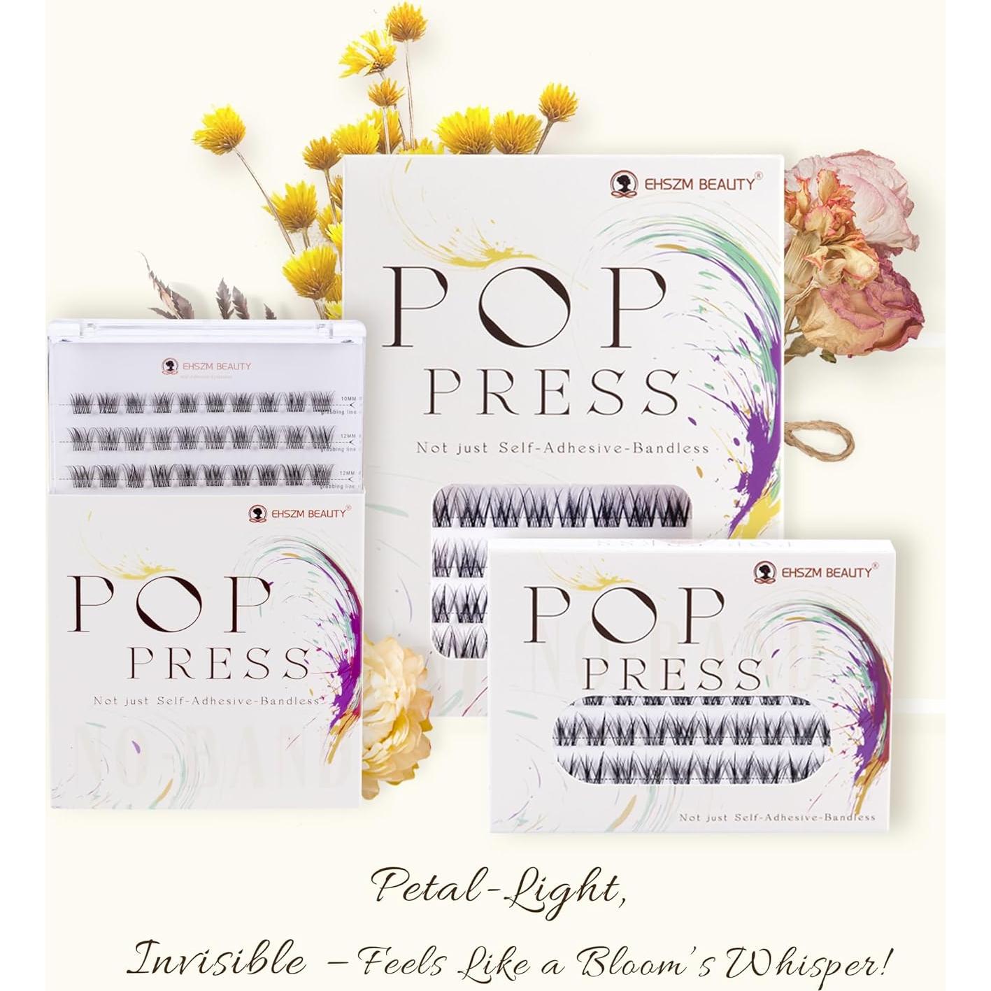 Kit de Pestañas Autoadhesivas EHSZM BEAUTY 10-14mm Natural