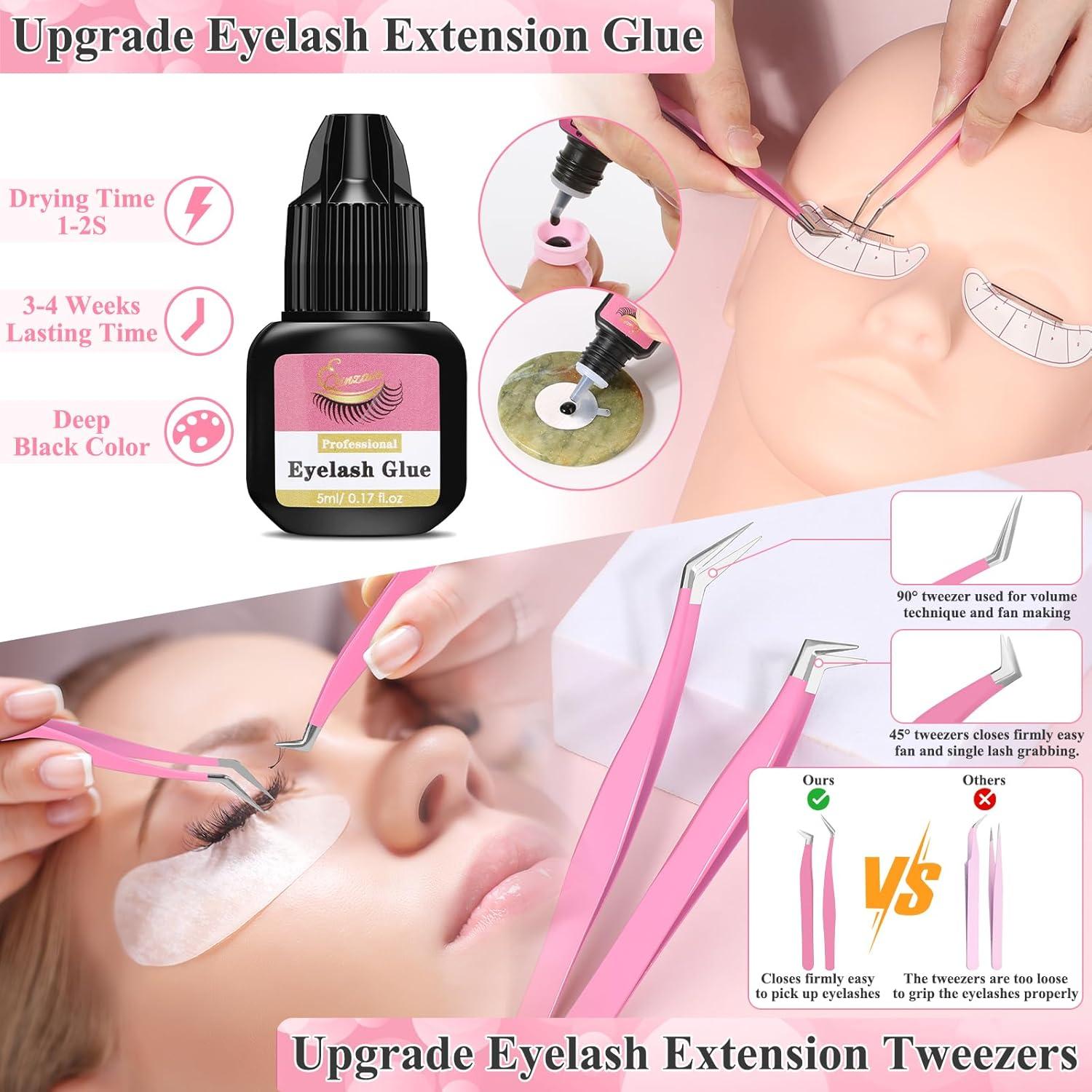 Kit de Extensiones de Pestañas Qinzave para Principiantes