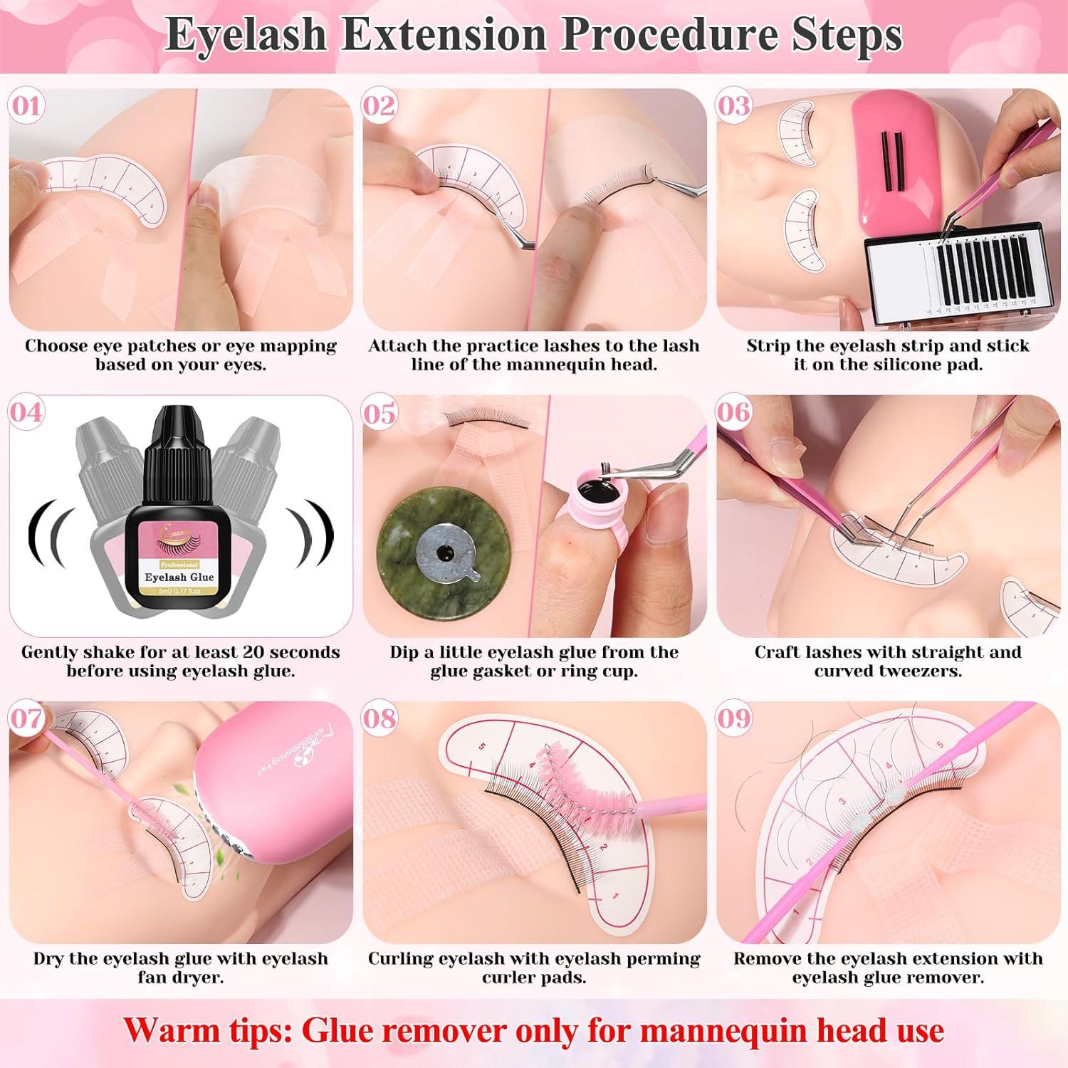 Kit de Extensiones de Pestañas Qinzave para Principiantes