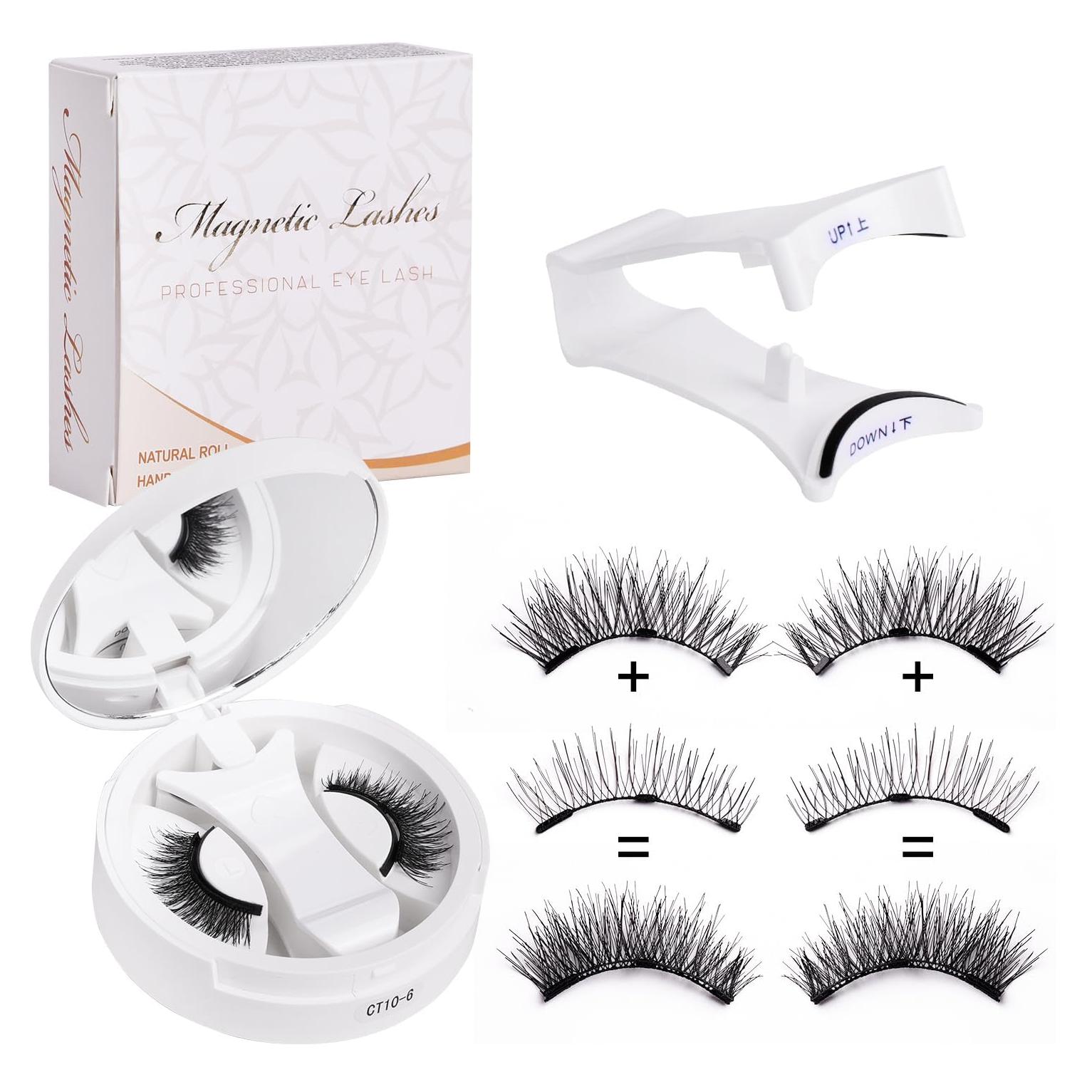 Pestañas Magnéticas Reutilizables Fvaql con Aplicador - Natural