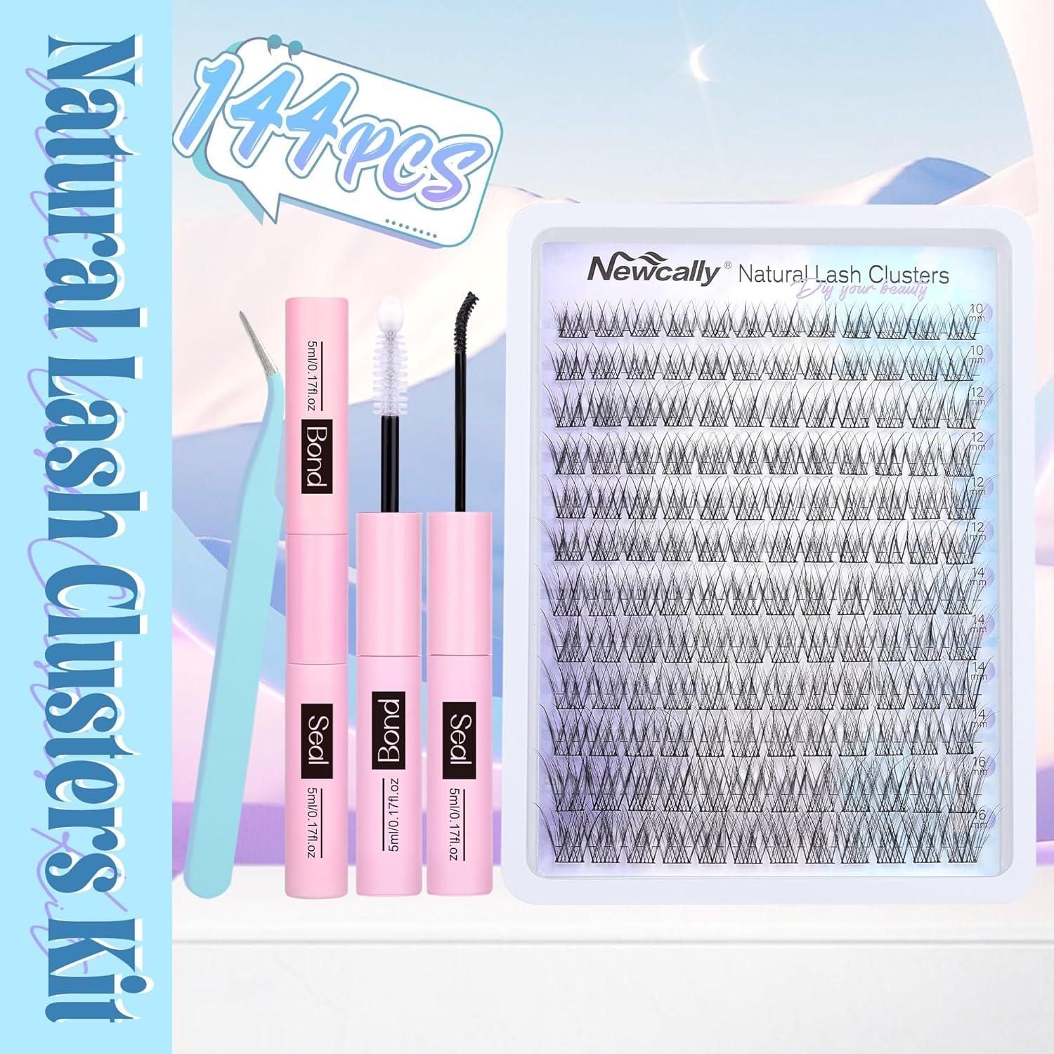 Kit de Extensión de Pestañas Naturales Newcally Wispy DIY