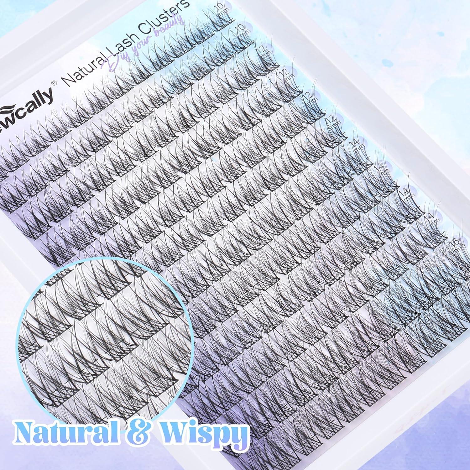 Kit de Extensión de Pestañas Naturales Newcally Wispy DIY