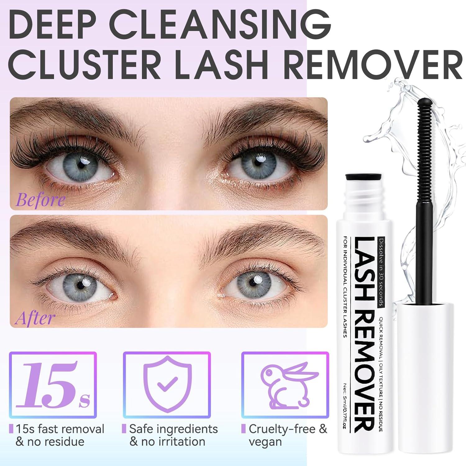 Kit de Pestañas Miuffue con Adhesivo, Sellador y Pinzas