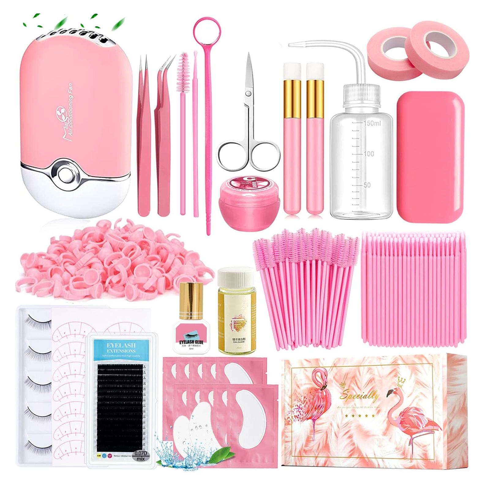 Kit de Extensión de Pestañas QUKLOGEN 0.07D Rizado 8-15mm