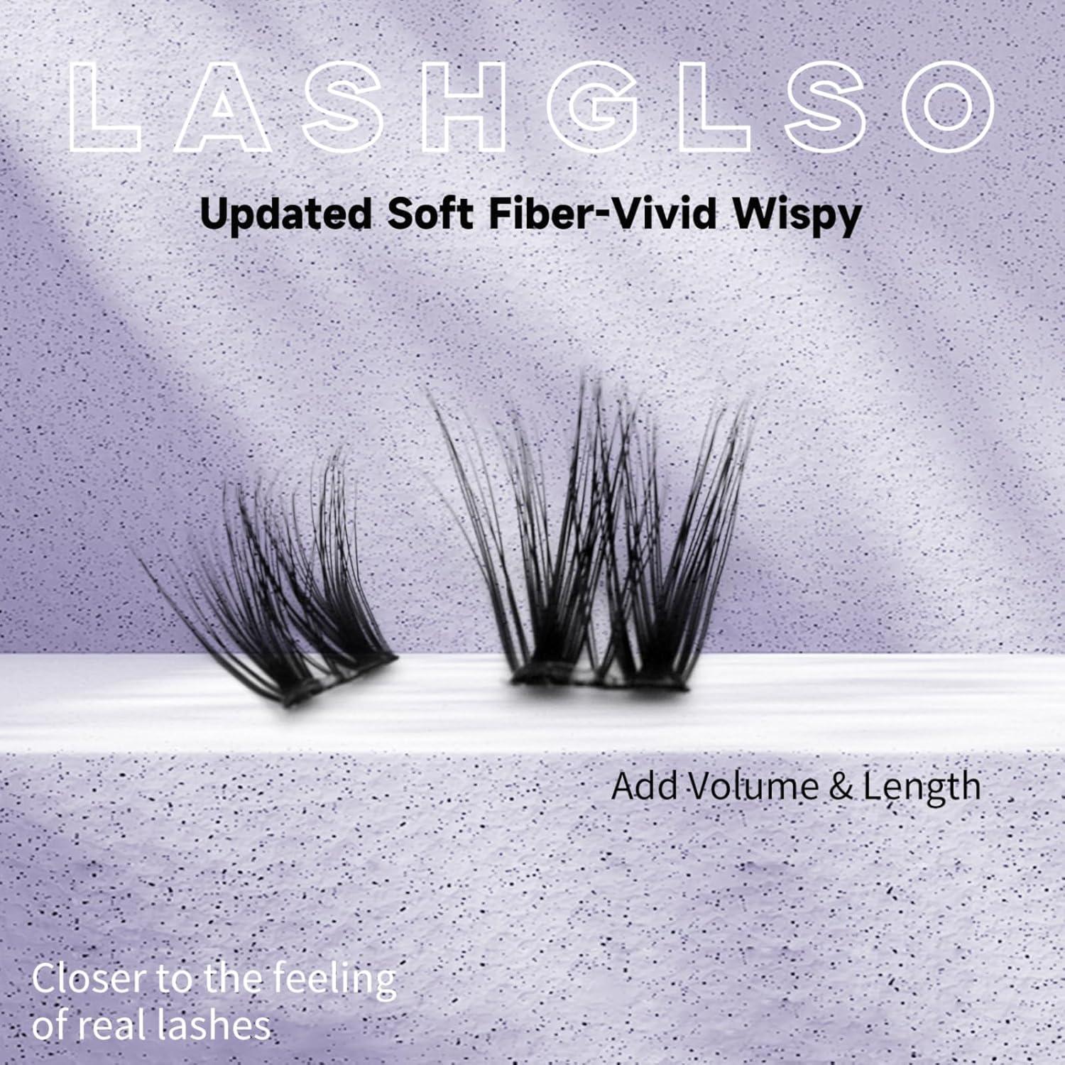 Extensiones de Pestañas 3D LASHGLSO - 120 Racimos Autoadhesivos